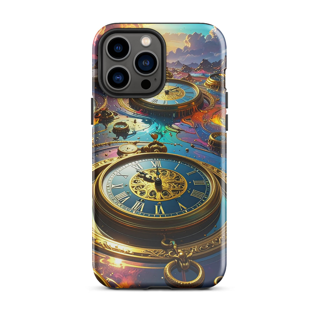 Carcasa Resistente para iPhone - Reino del Reloj Atemporal - CeluMovil