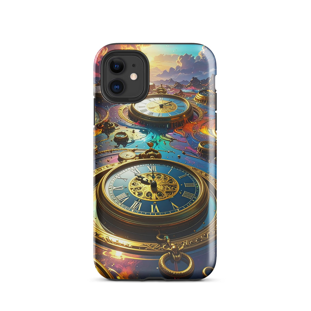 Carcasa Resistente para iPhone - Reino del Reloj Atemporal - CeluMovil