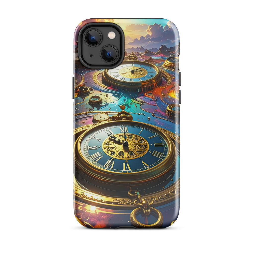 Carcasa Resistente para iPhone - Reino del Reloj Atemporal - CeluMovil