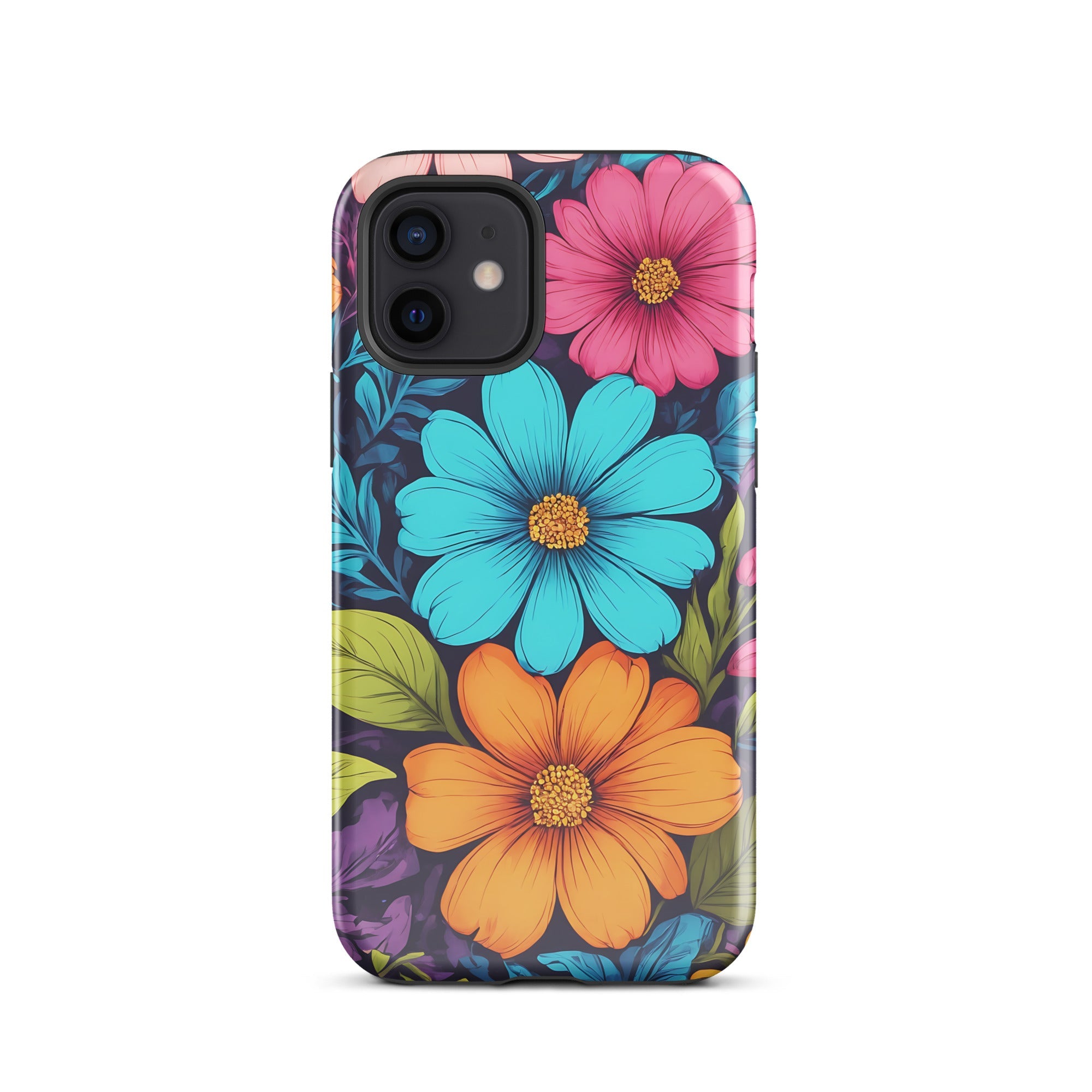 Carcasa resistente para iPhone - Vibrante diseño botánico - CeluMovil