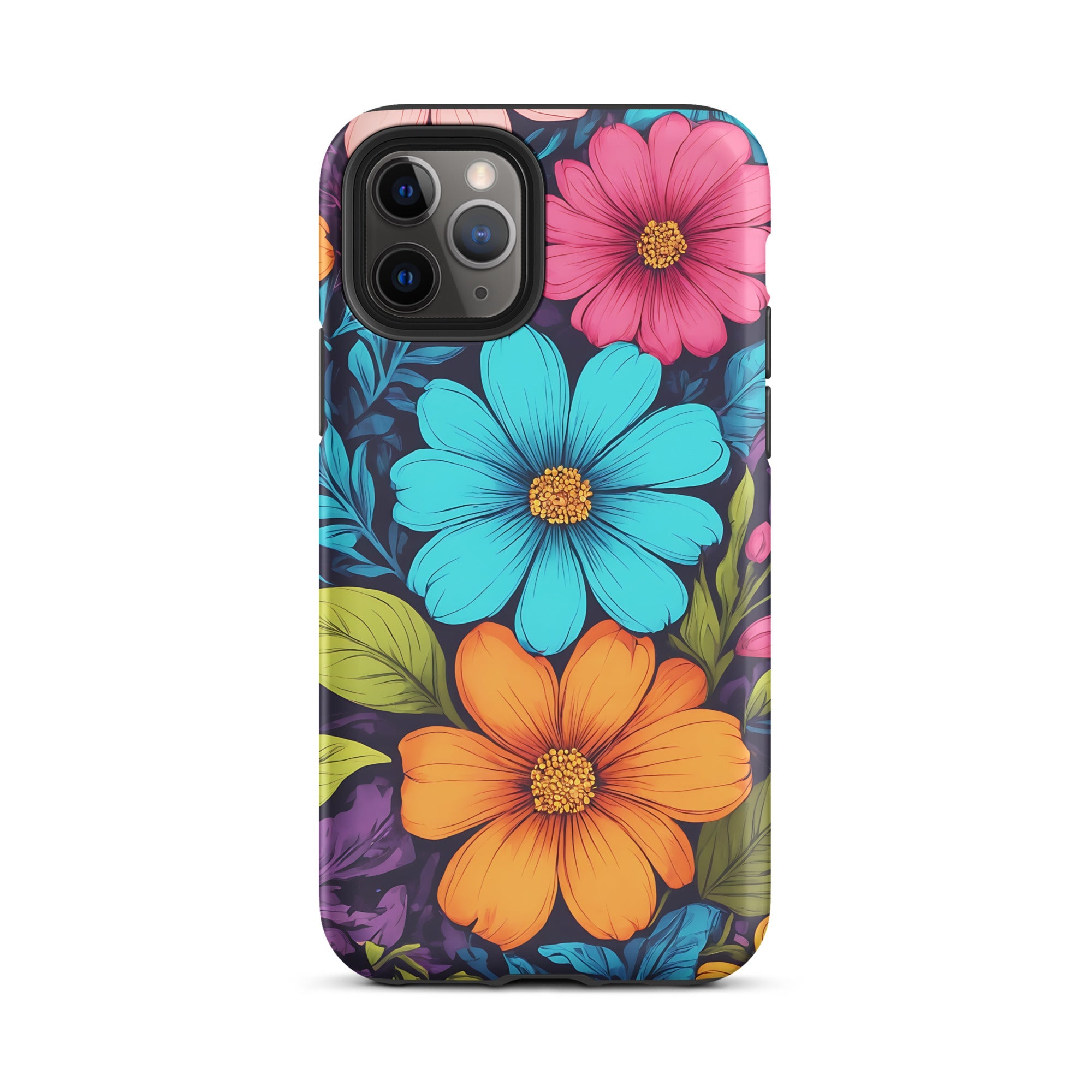 Carcasa resistente para iPhone - Vibrante diseño botánico - CeluMovil