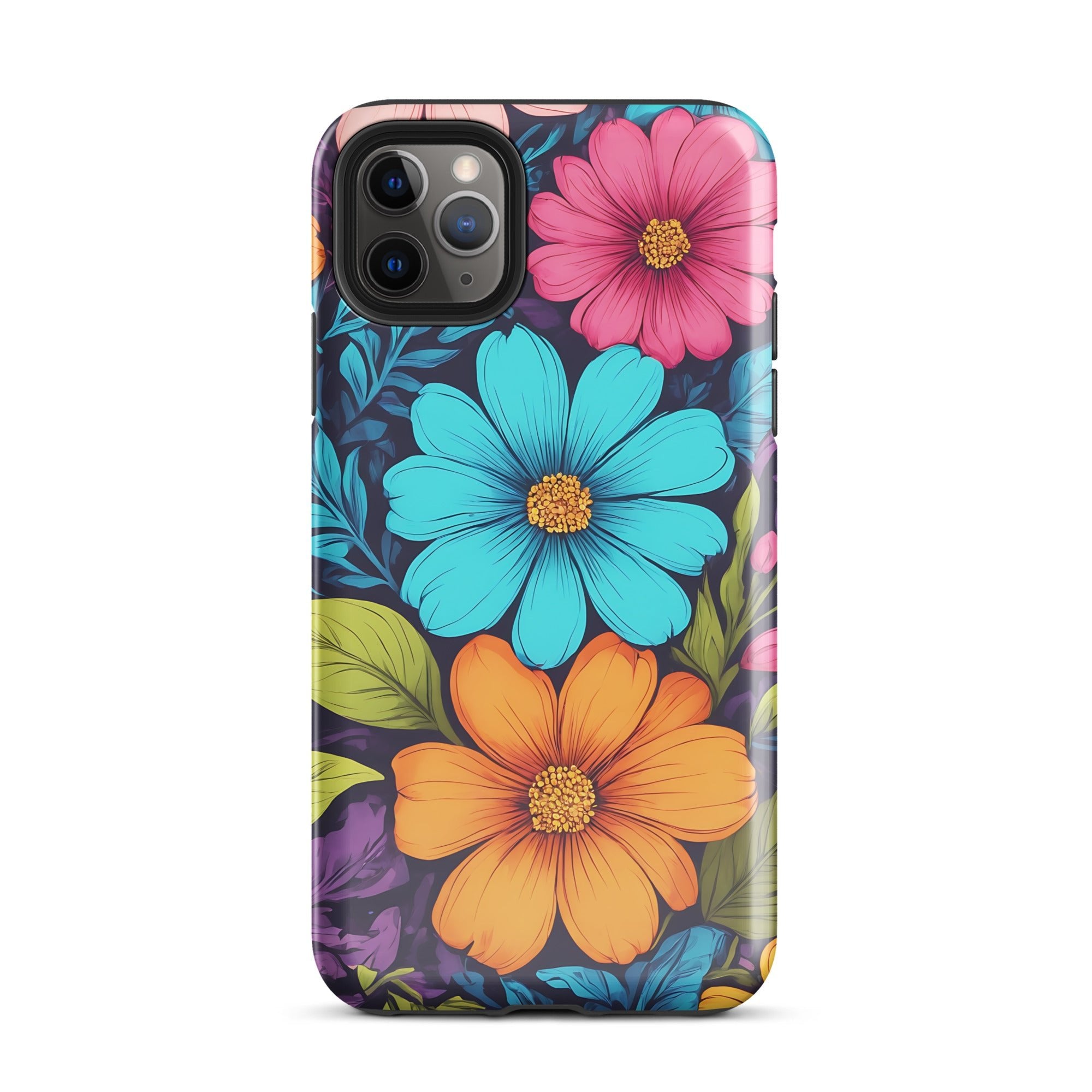 Carcasa resistente para iPhone - Vibrante diseño botánico - CeluMovil