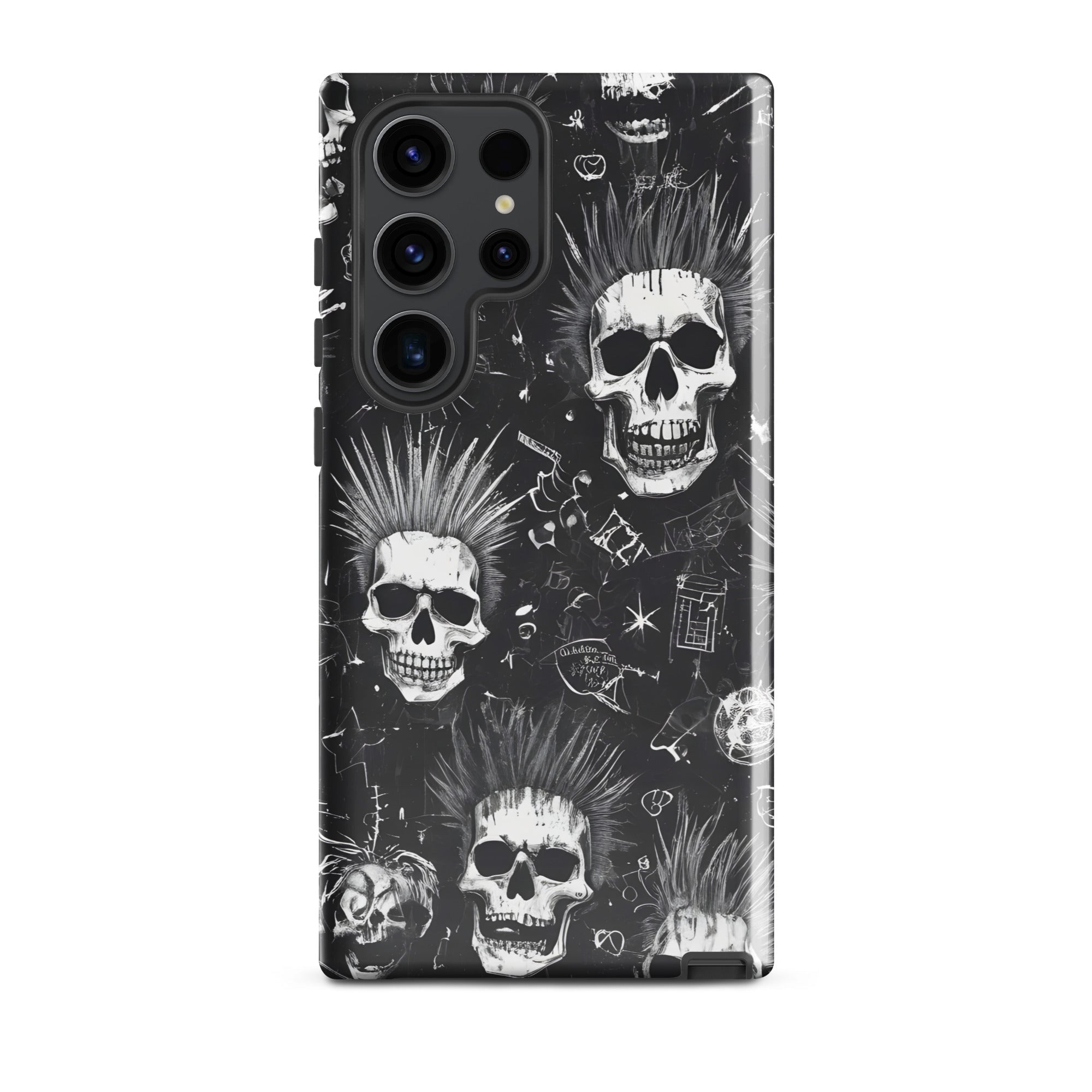 Carcasa resistente para Samsung - calavera grunge punk - CeluMovil