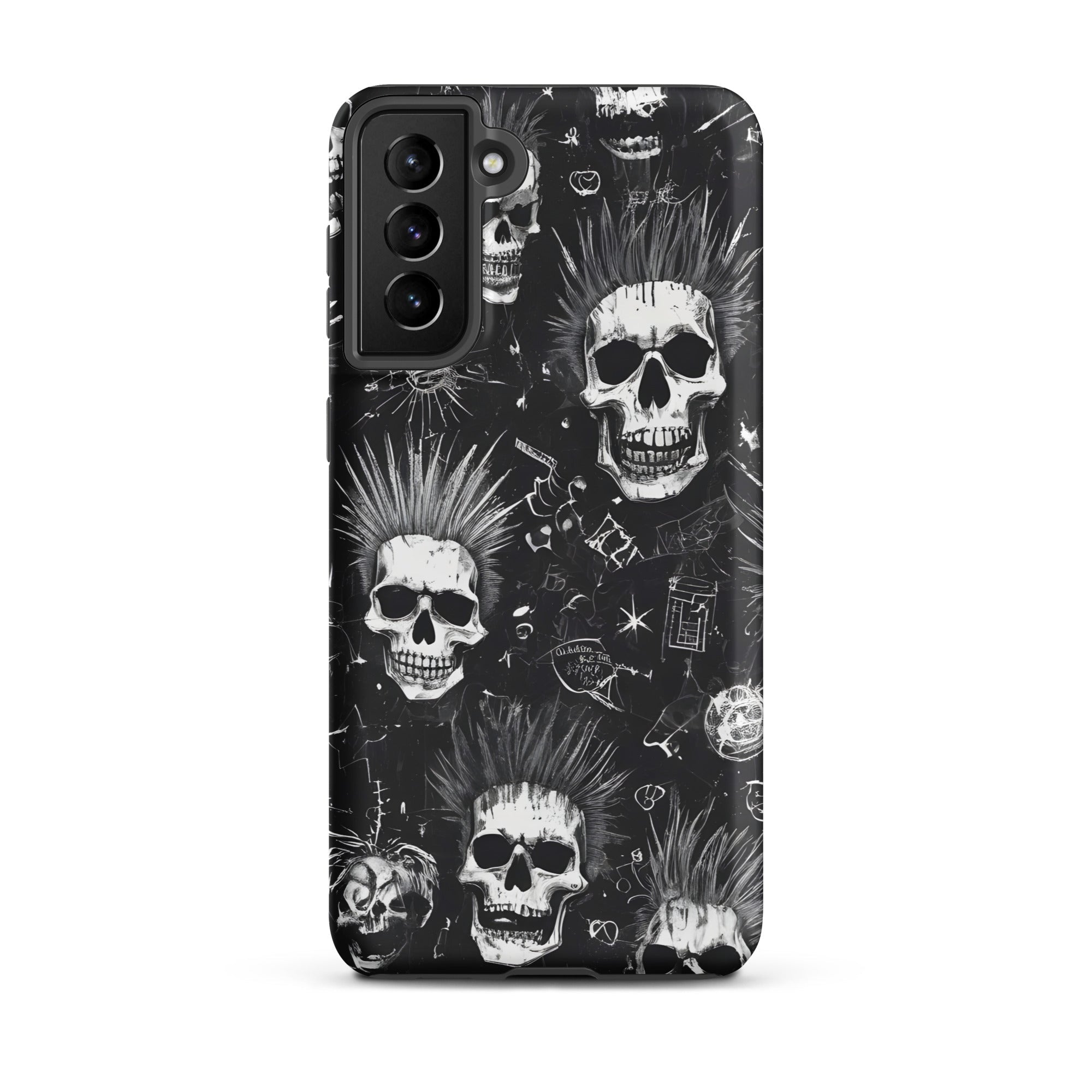 Carcasa resistente para Samsung - calavera grunge punk - CeluMovil