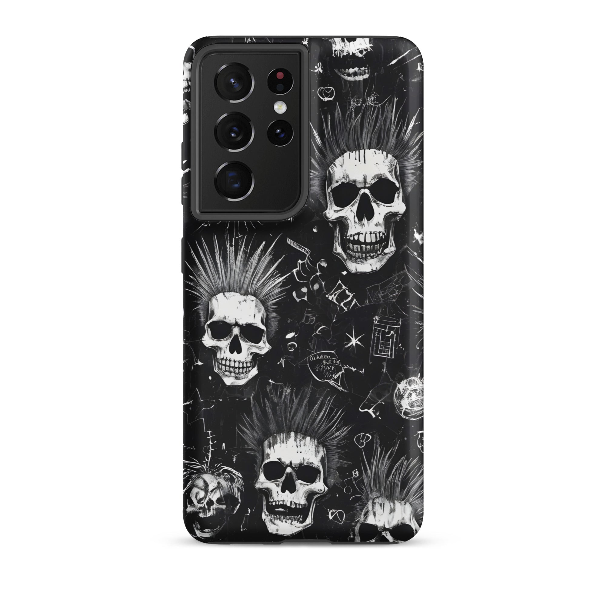 Carcasa resistente para Samsung - calavera grunge punk - CeluMovil