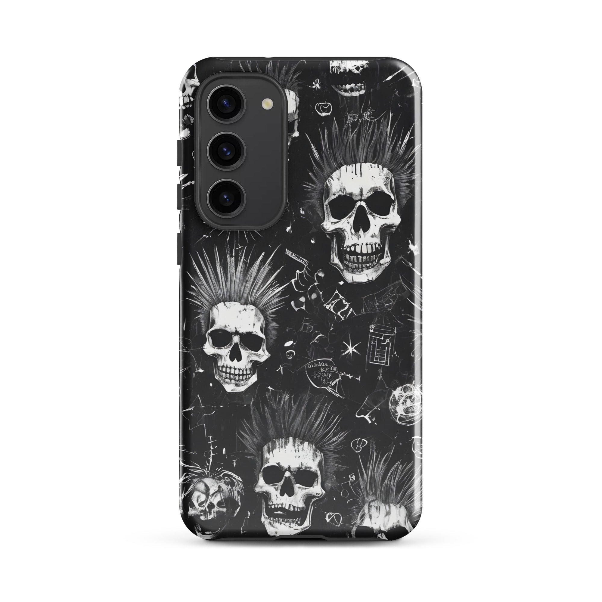Carcasa resistente para Samsung - calavera grunge punk - CeluMovil