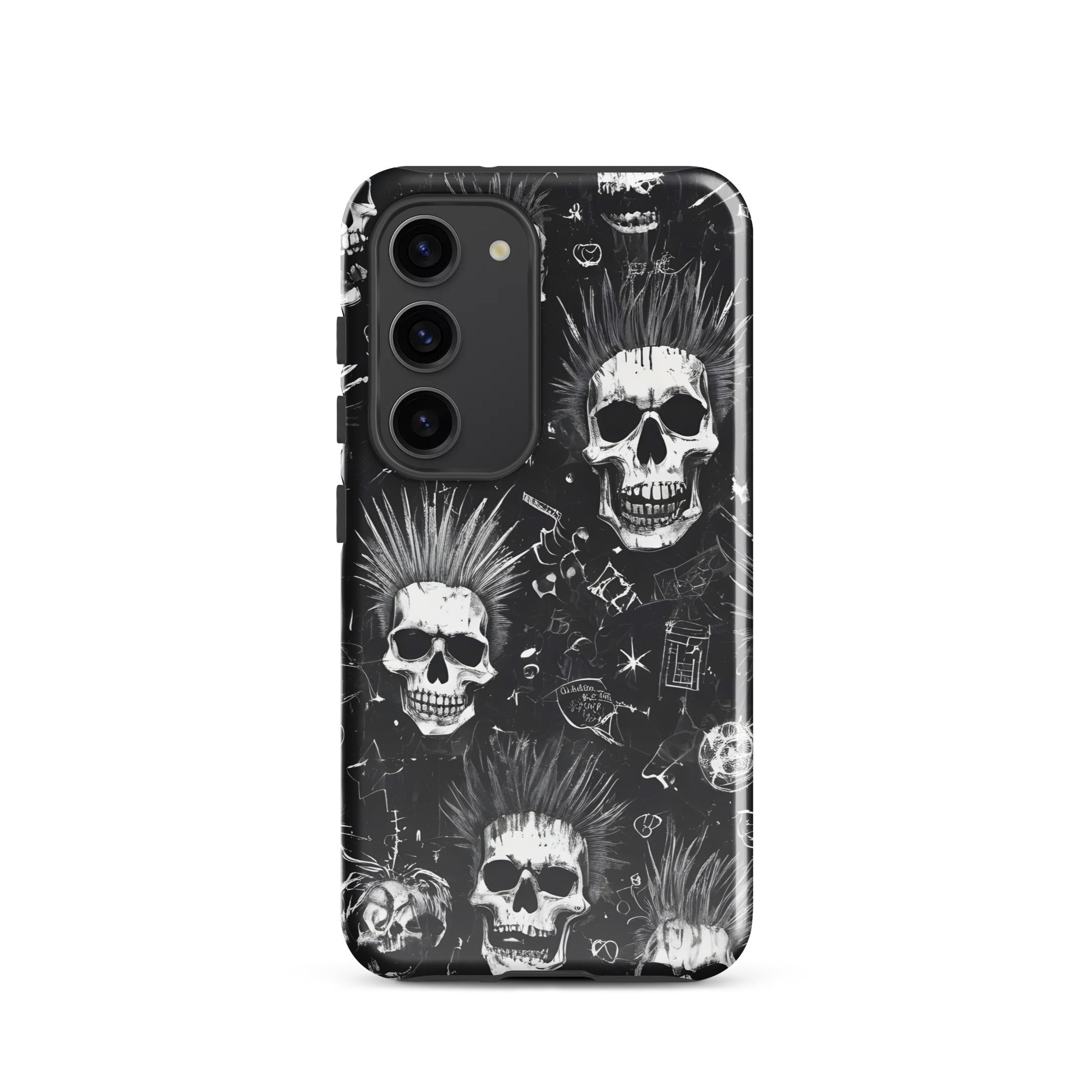 Carcasa resistente para Samsung - calavera grunge punk - CeluMovil