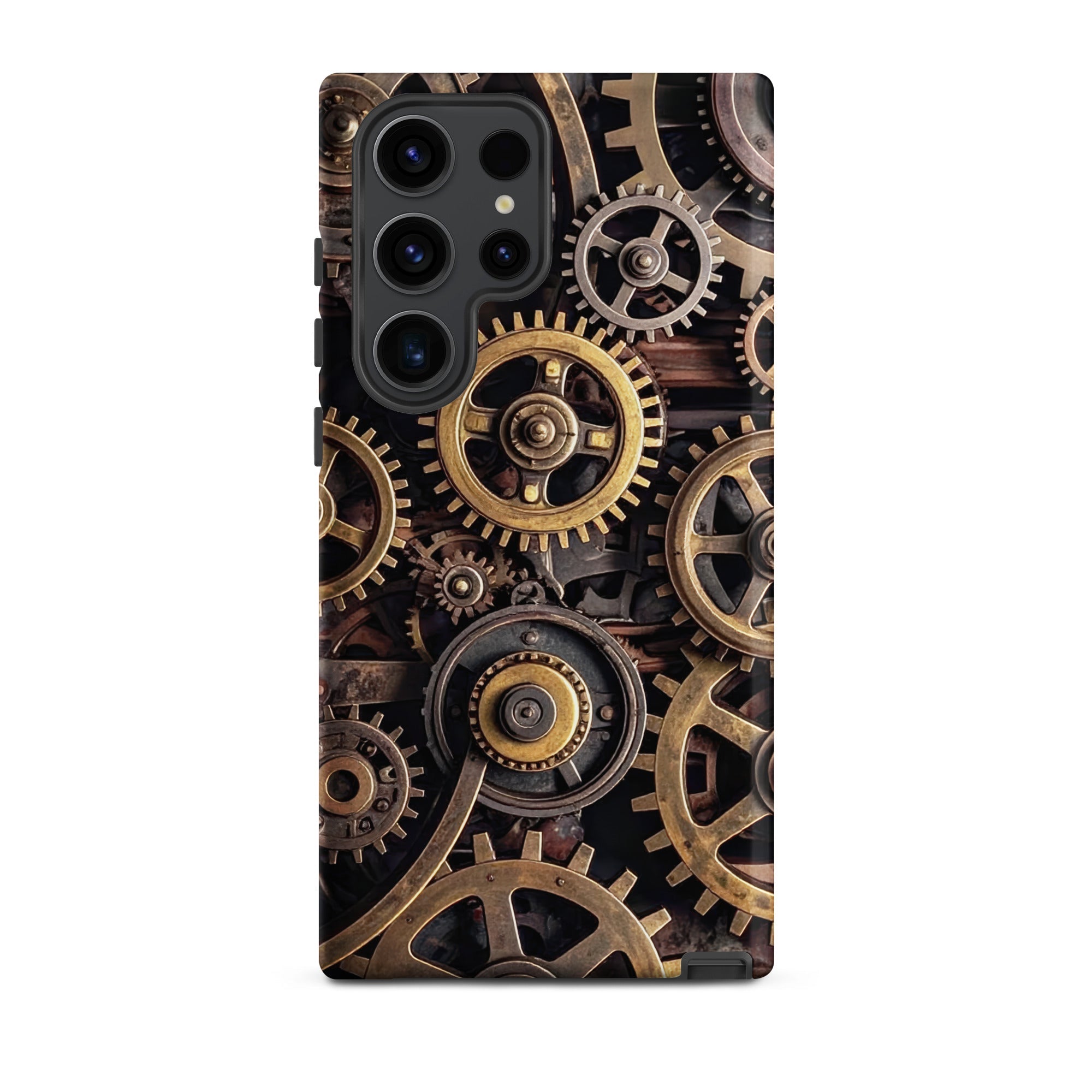 Carcasa resistente para Samsung – Engranajes steampunk de latón - CeluMovil