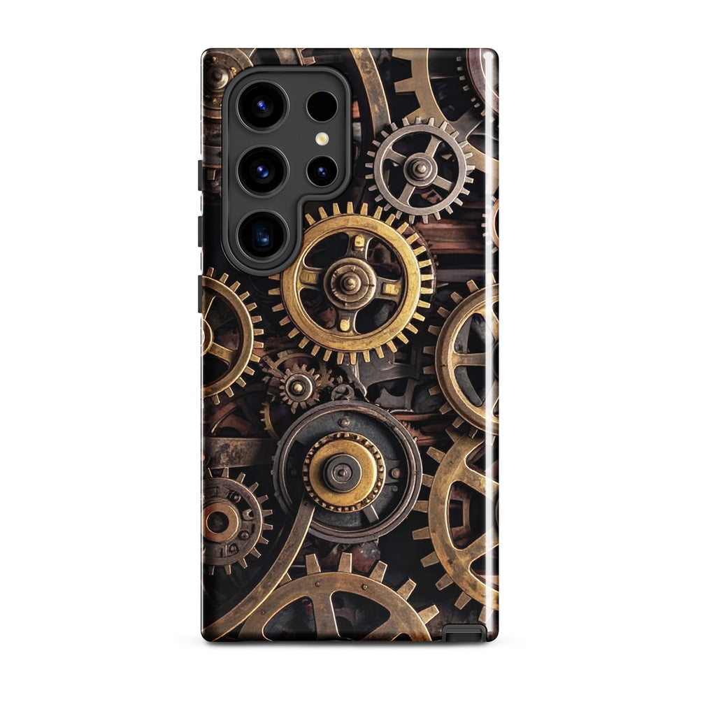 Carcasa resistente para Samsung – Engranajes steampunk de latón - CeluMovil