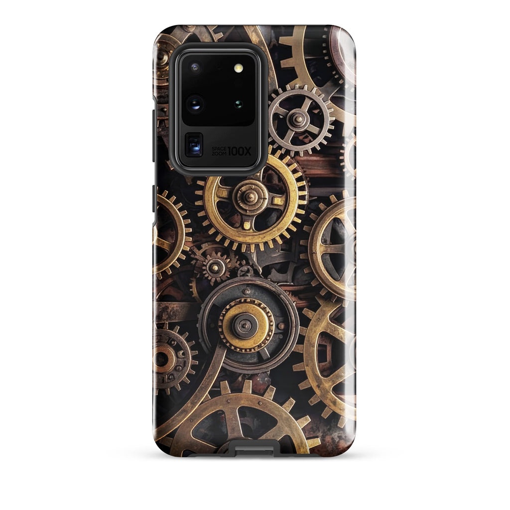 Carcasa resistente para Samsung – Engranajes steampunk de latón - CeluMovil