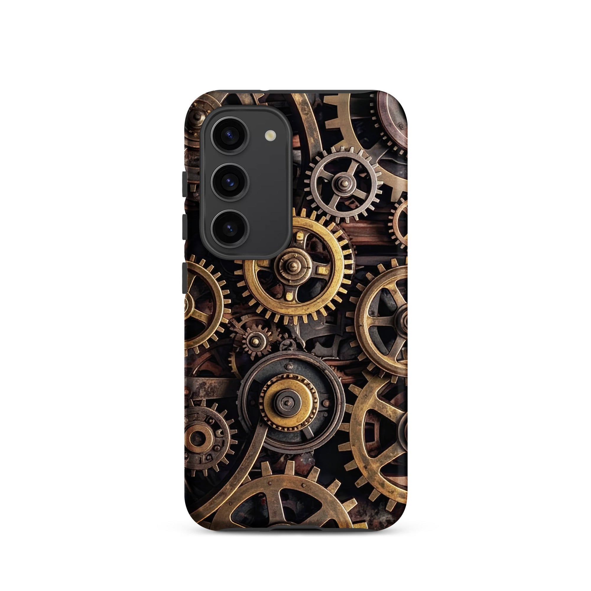 Carcasa resistente para Samsung – Engranajes steampunk de latón - CeluMovil