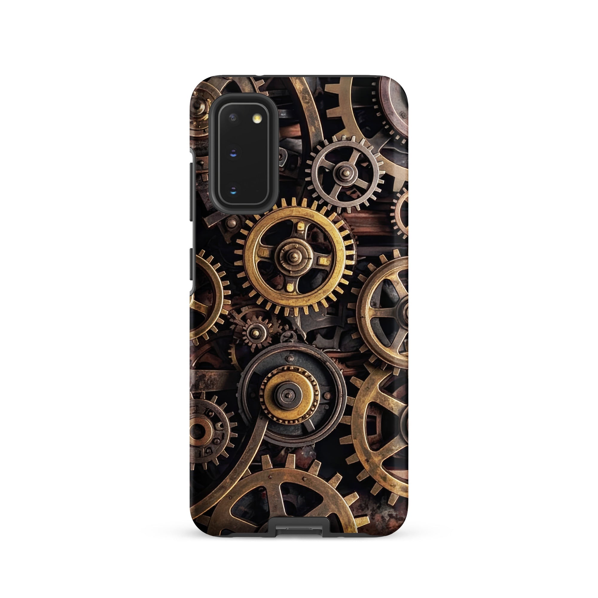 Carcasa resistente para Samsung – Engranajes steampunk de latón - CeluMovil