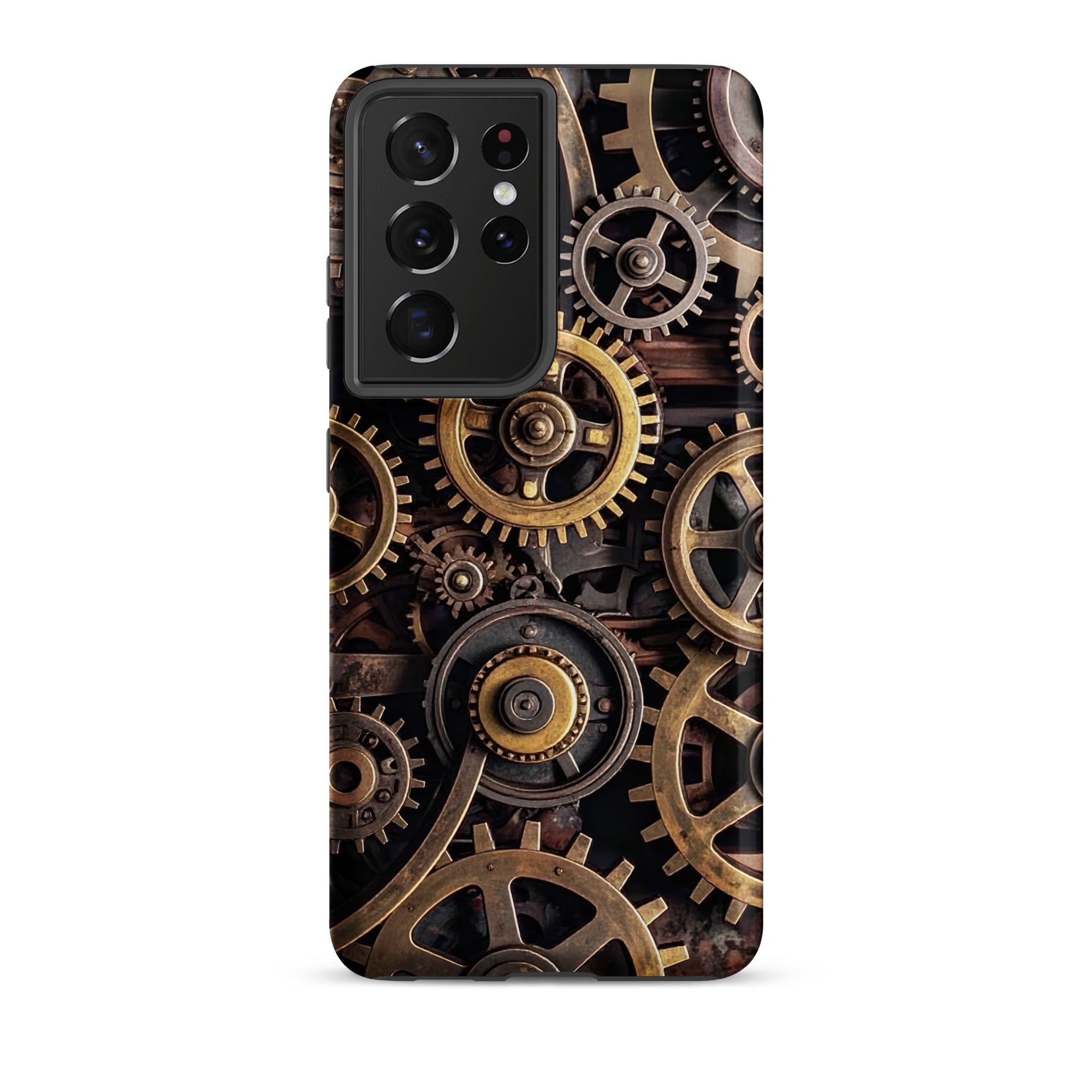 Carcasa resistente para Samsung – Engranajes steampunk de latón - CeluMovil