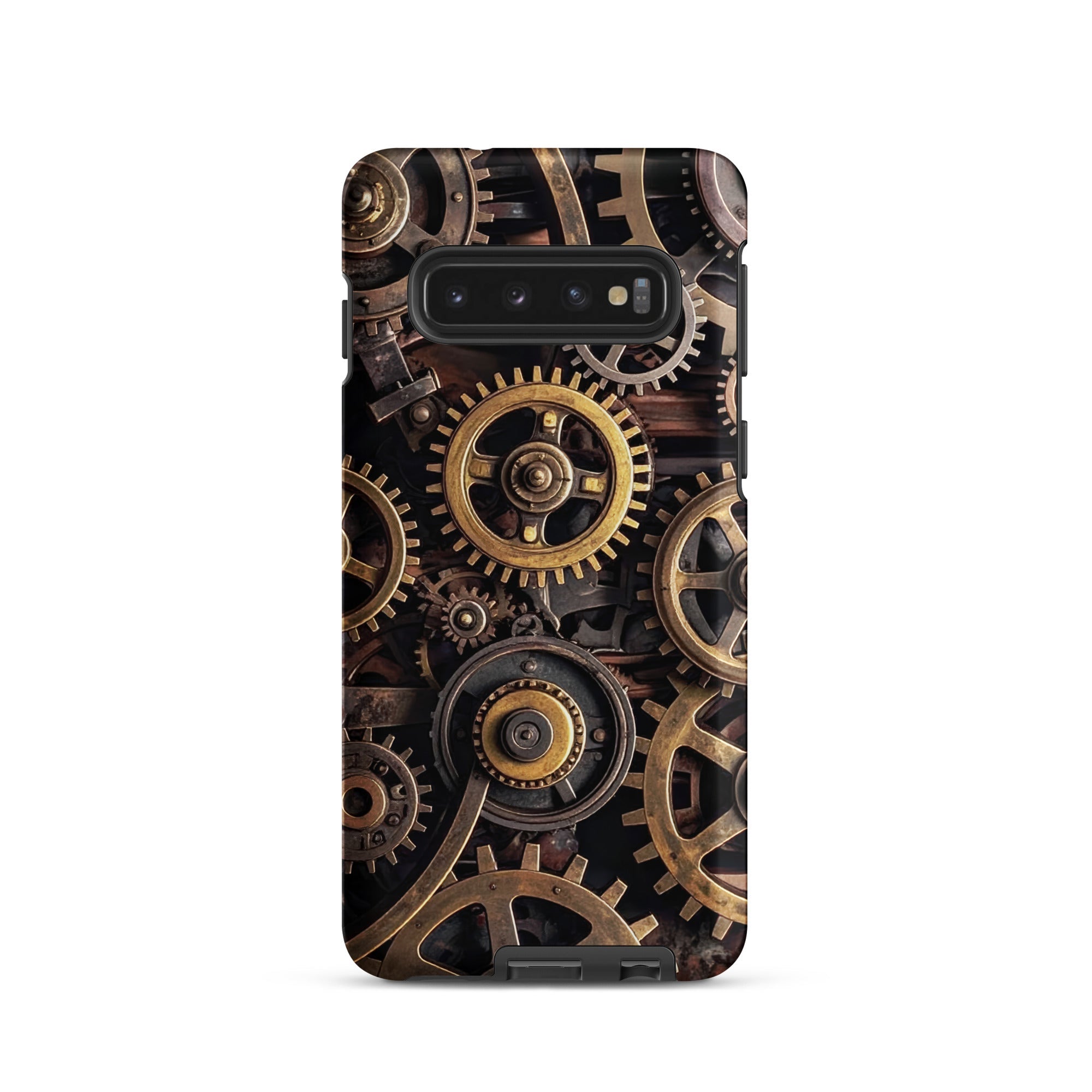 Carcasa resistente para Samsung – Engranajes steampunk de latón - CeluMovil