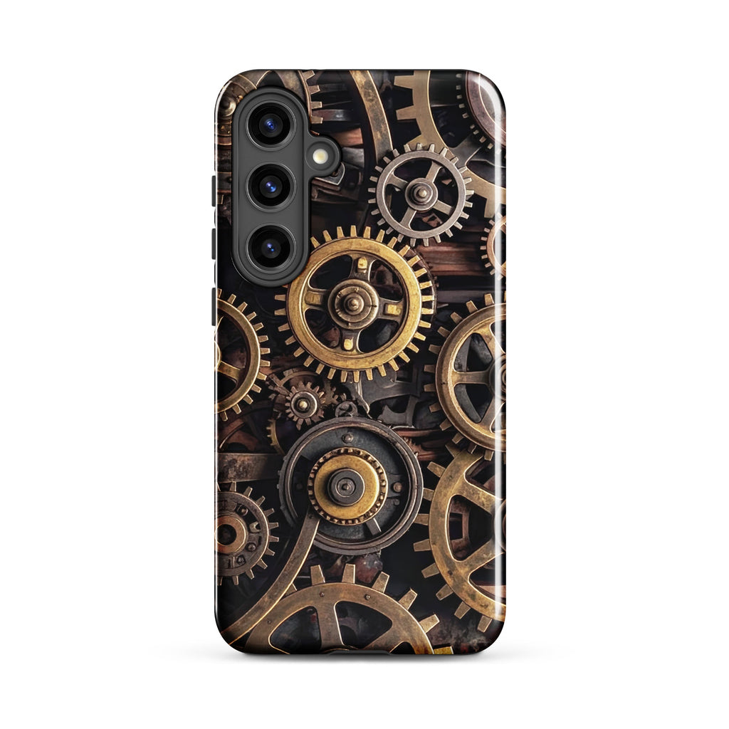 Carcasa resistente para Samsung – Engranajes steampunk de latón - CeluMovil