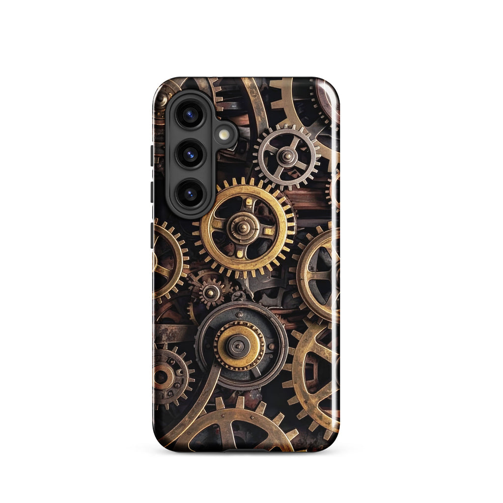 Carcasa resistente para Samsung – Engranajes steampunk de latón - CeluMovil