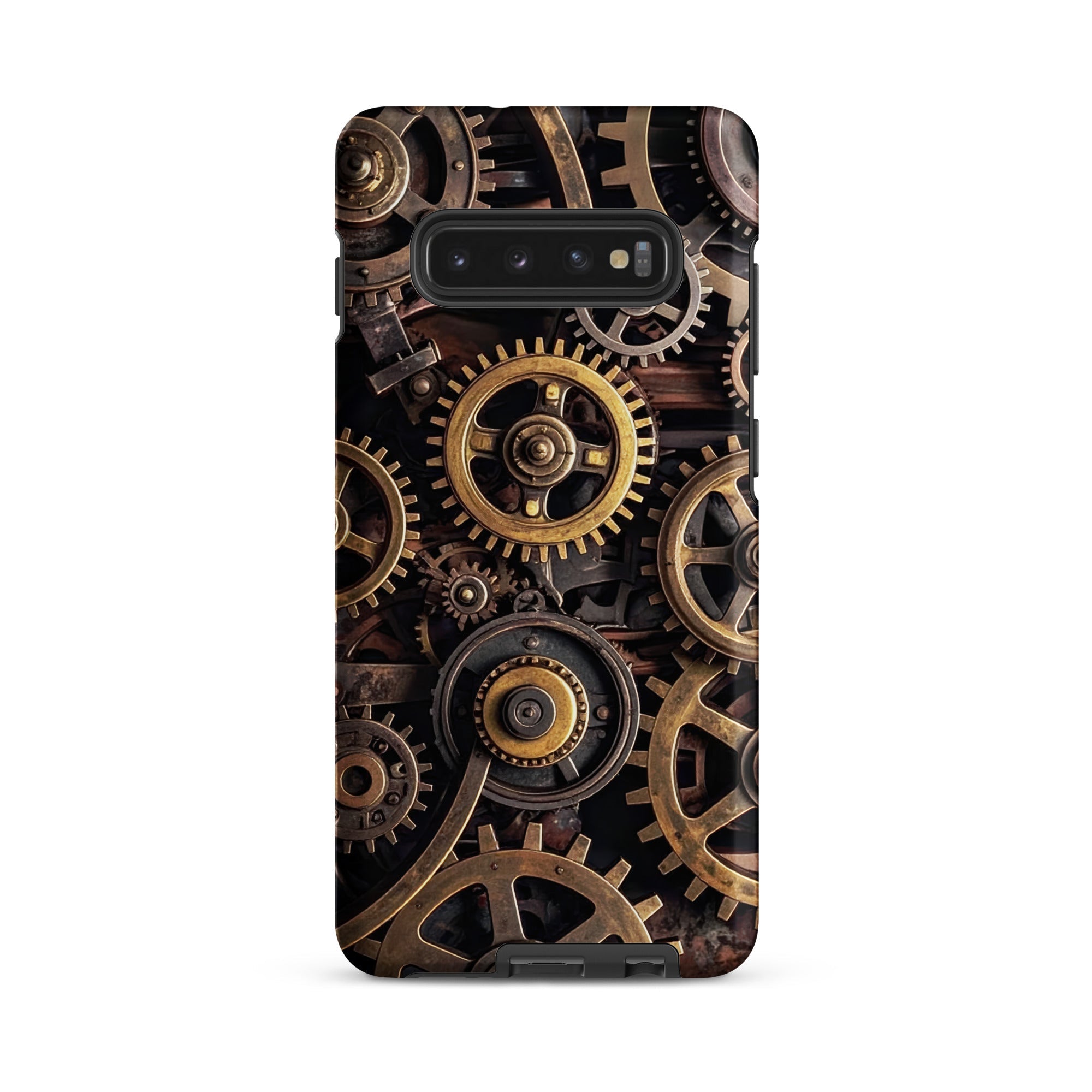 Carcasa resistente para Samsung – Engranajes steampunk de latón - CeluMovil