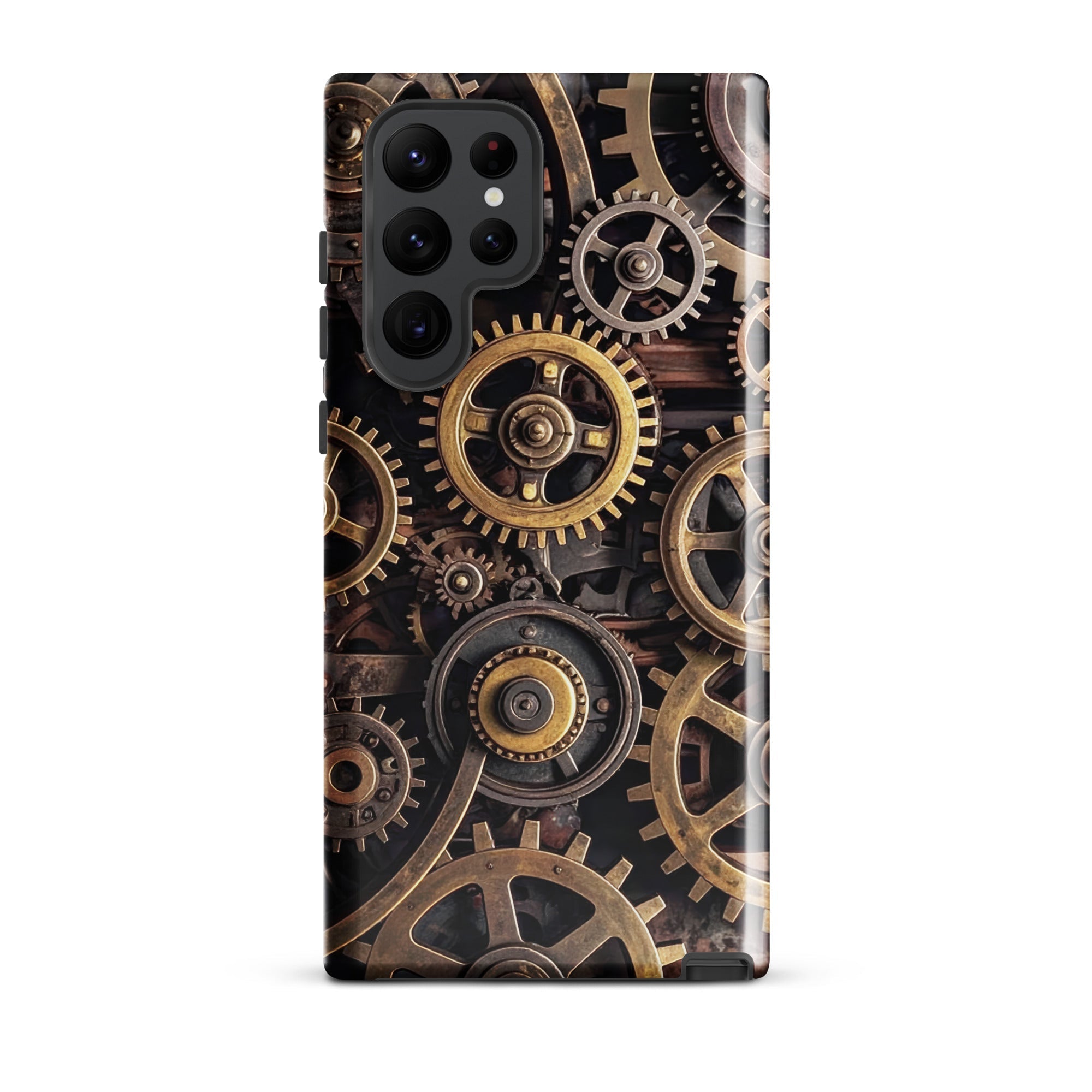 Carcasa resistente para Samsung – Engranajes steampunk de latón - CeluMovil