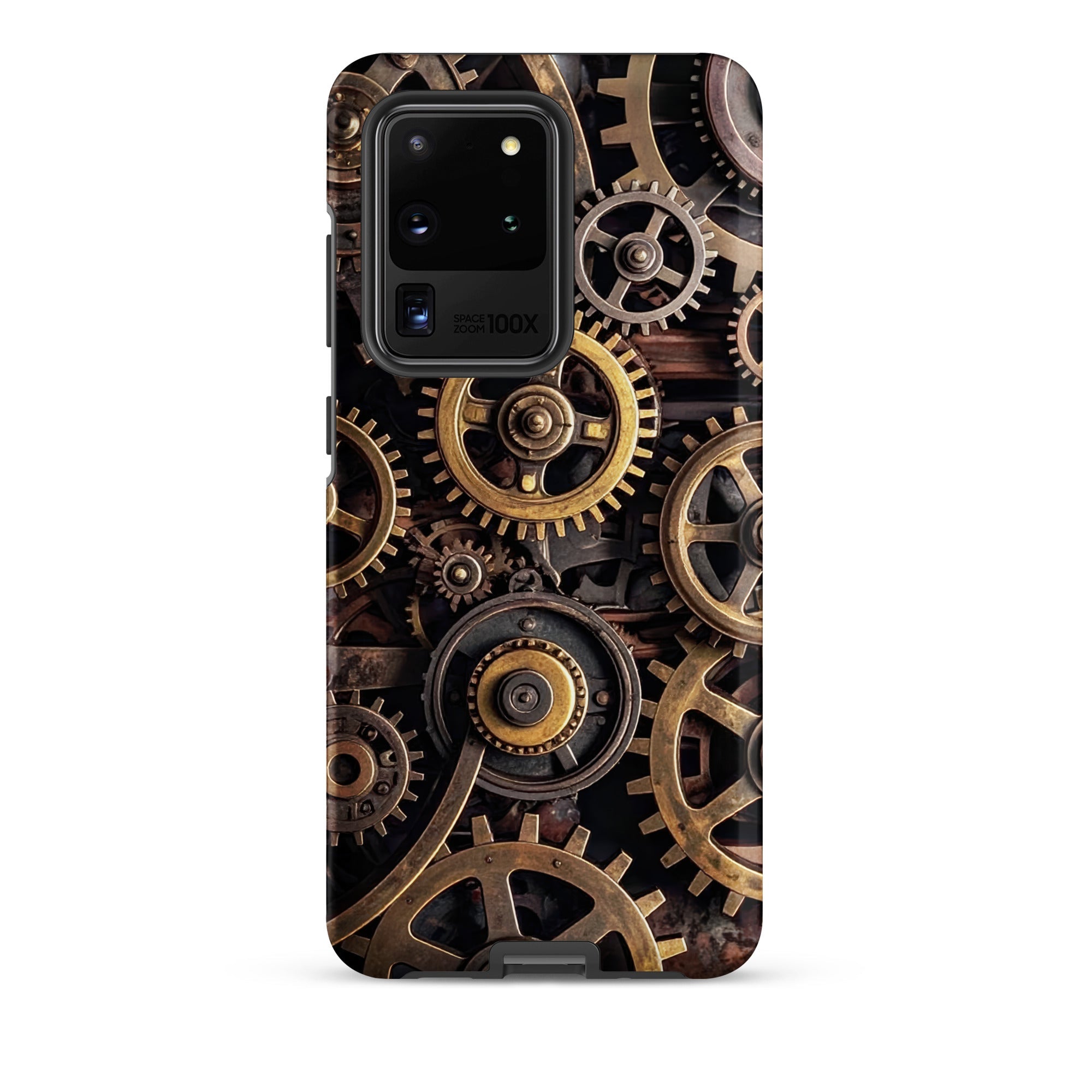 Carcasa resistente para Samsung – Engranajes steampunk de latón - CeluMovil