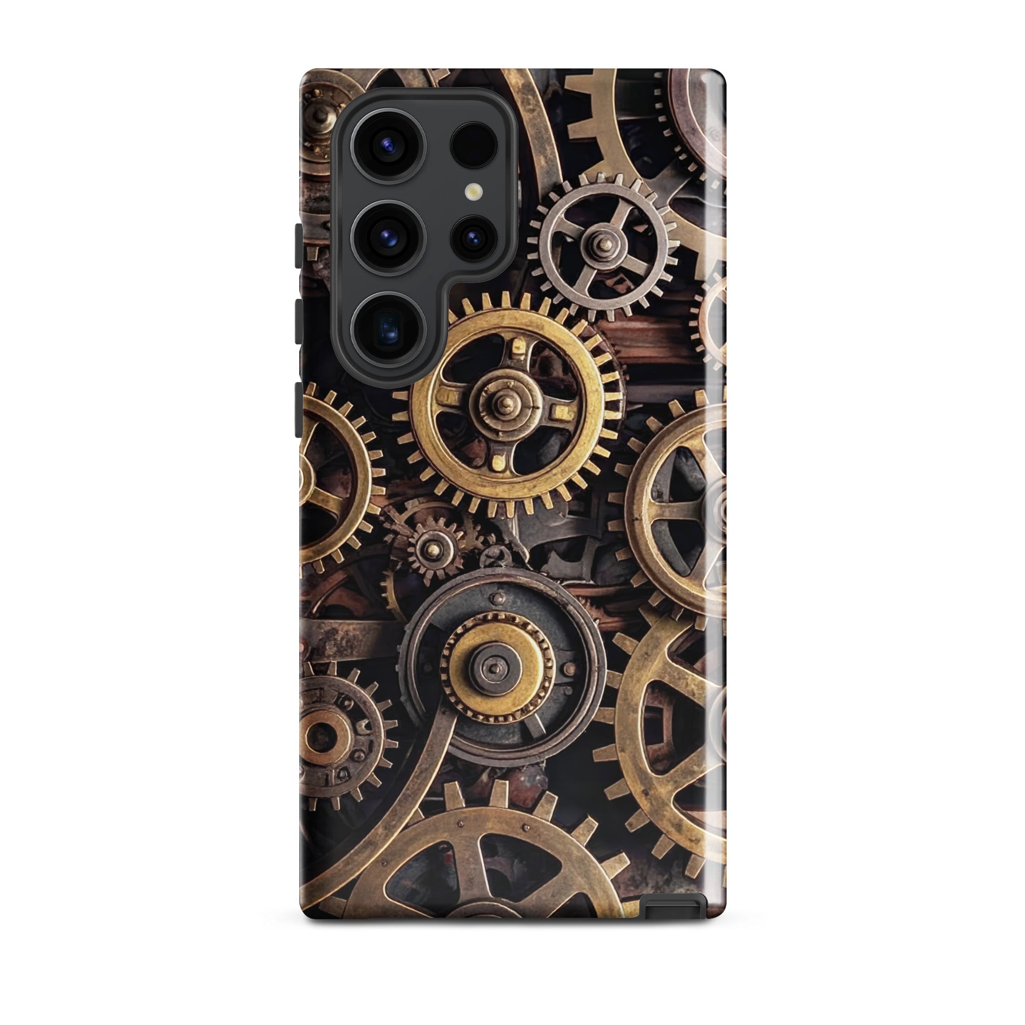 Carcasa resistente para Samsung – Engranajes steampunk de latón - CeluMovil