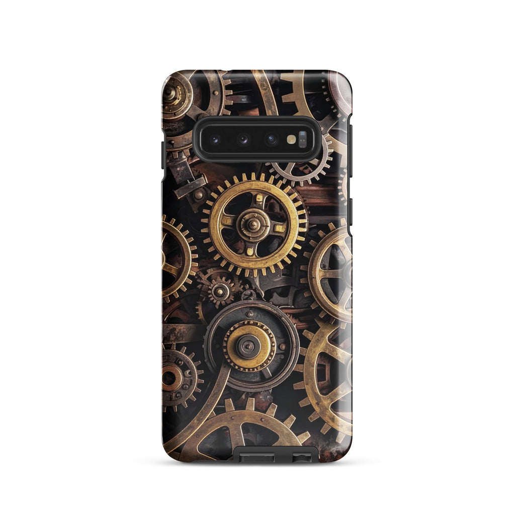 Carcasa resistente para Samsung – Engranajes steampunk de latón - CeluMovil