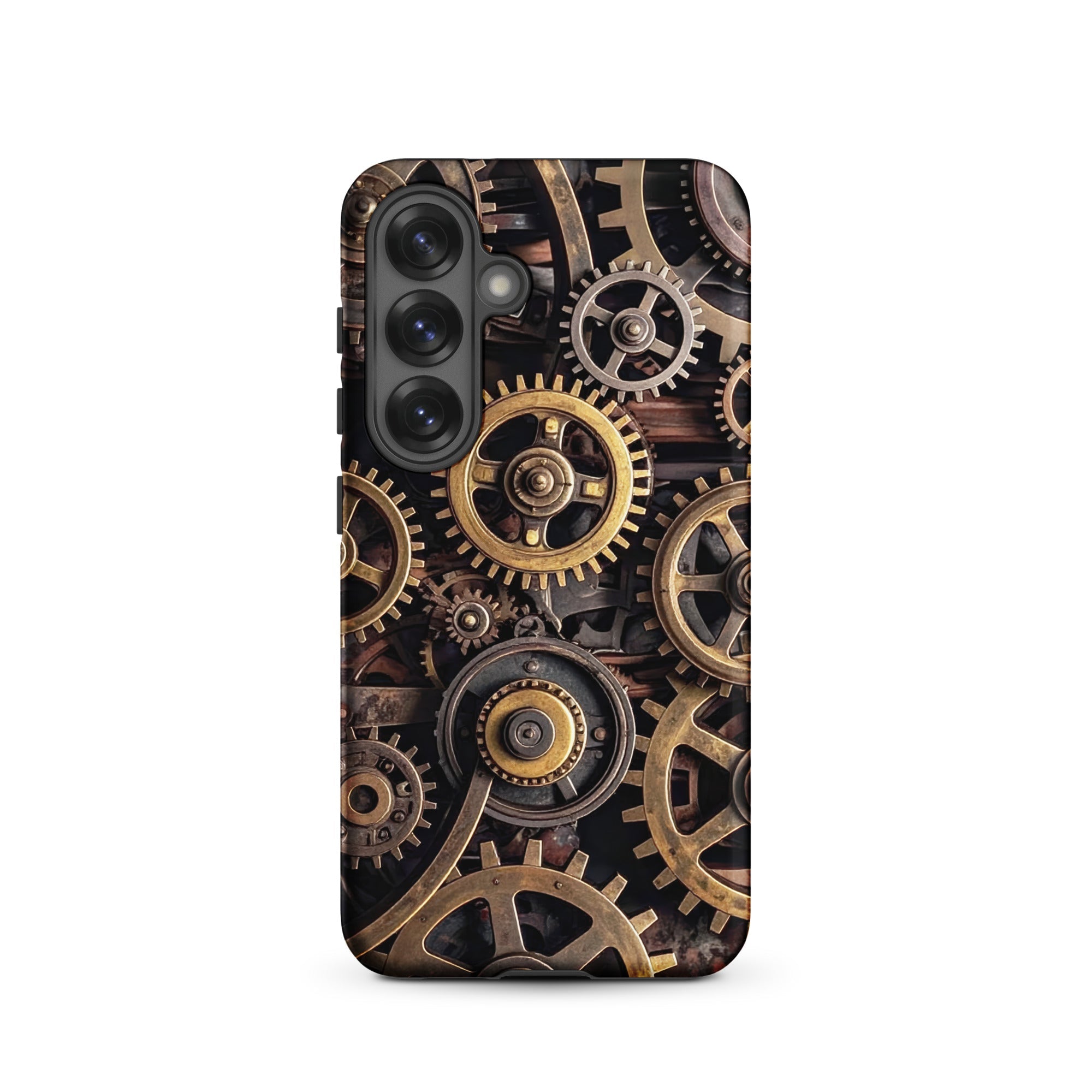 Carcasa resistente para Samsung – Engranajes steampunk de latón - CeluMovil