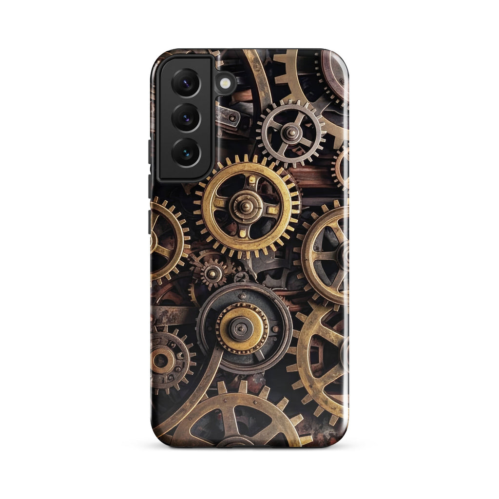 Carcasa resistente para Samsung – Engranajes steampunk de latón - CeluMovil