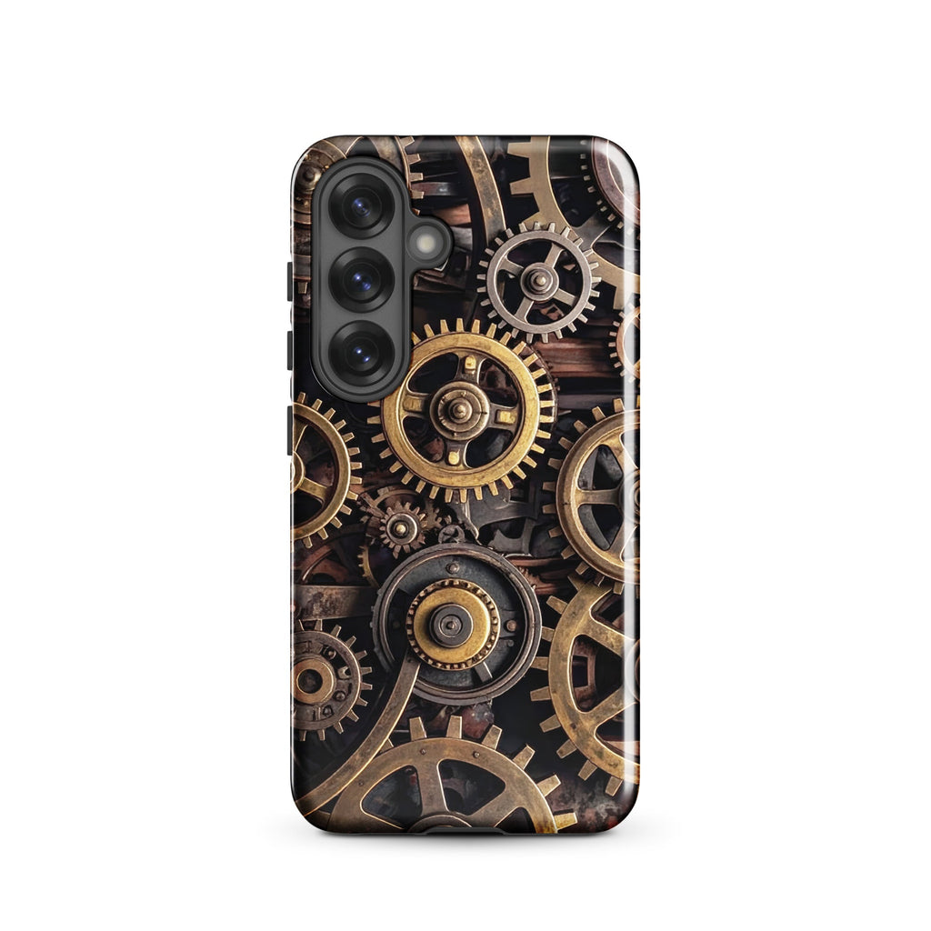 Carcasa resistente para Samsung – Engranajes steampunk de latón - CeluMovil