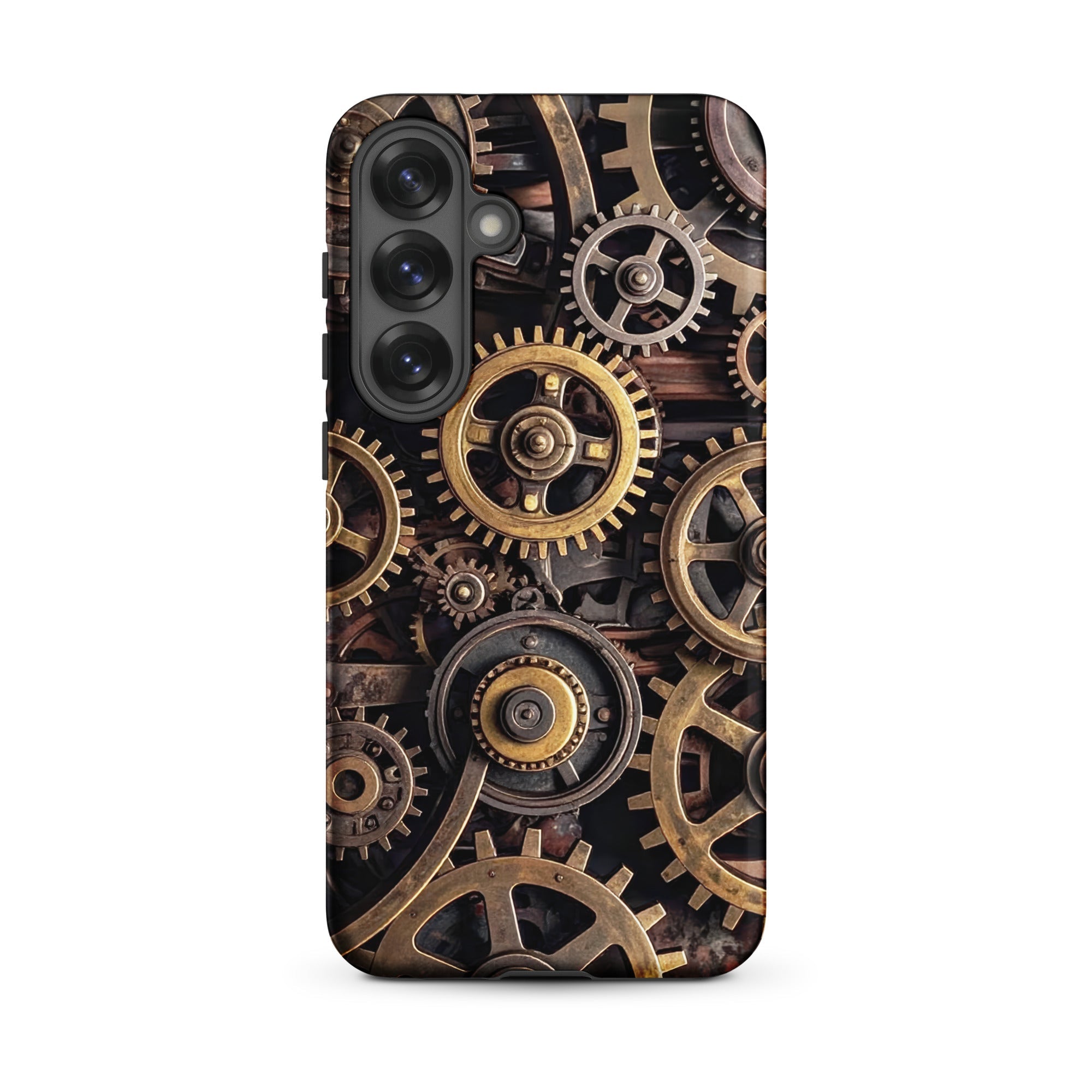Carcasa resistente para Samsung – Engranajes steampunk de latón - CeluMovil