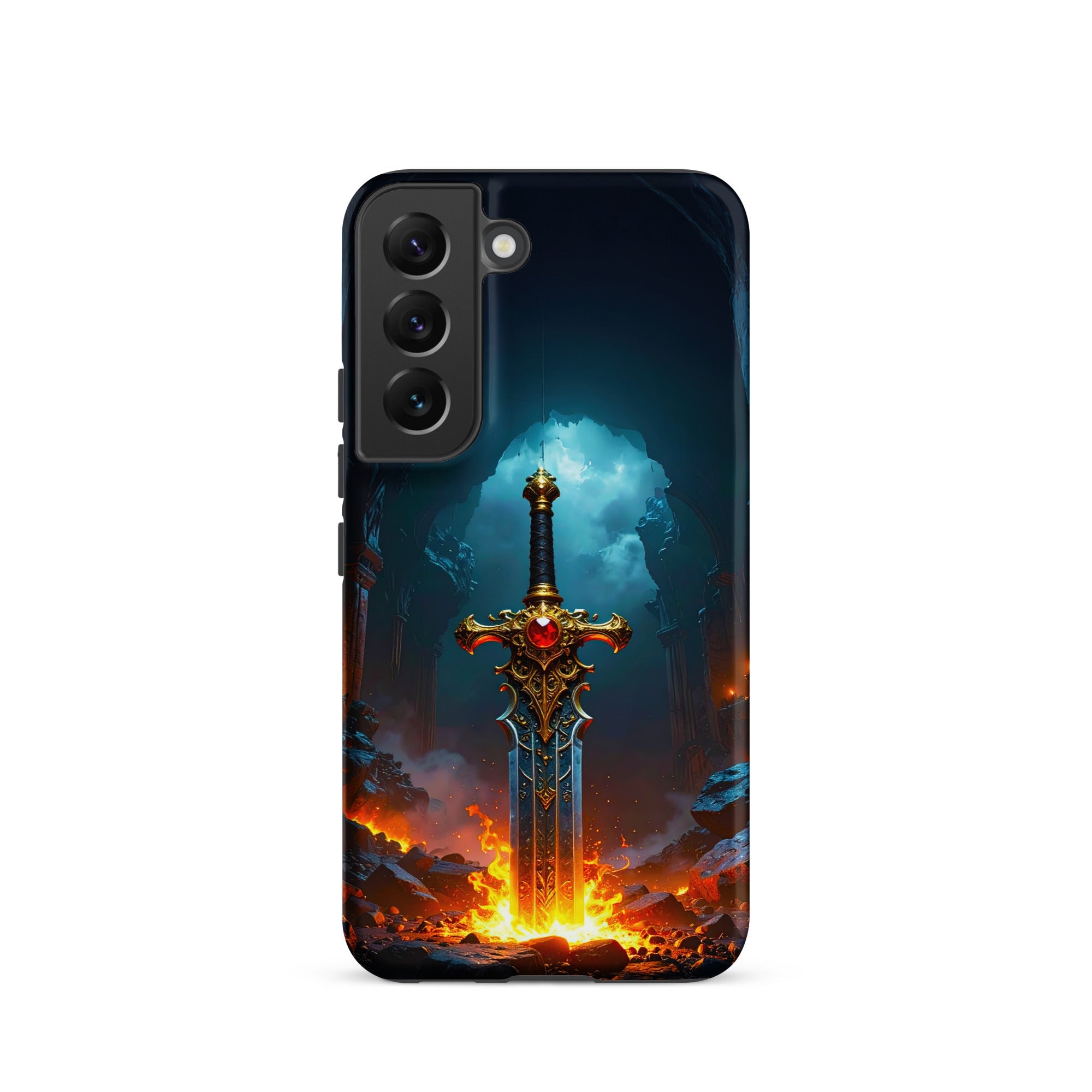 Carcasa Resistente para Samsung - Espada Flamígera Mística - CeluMovil