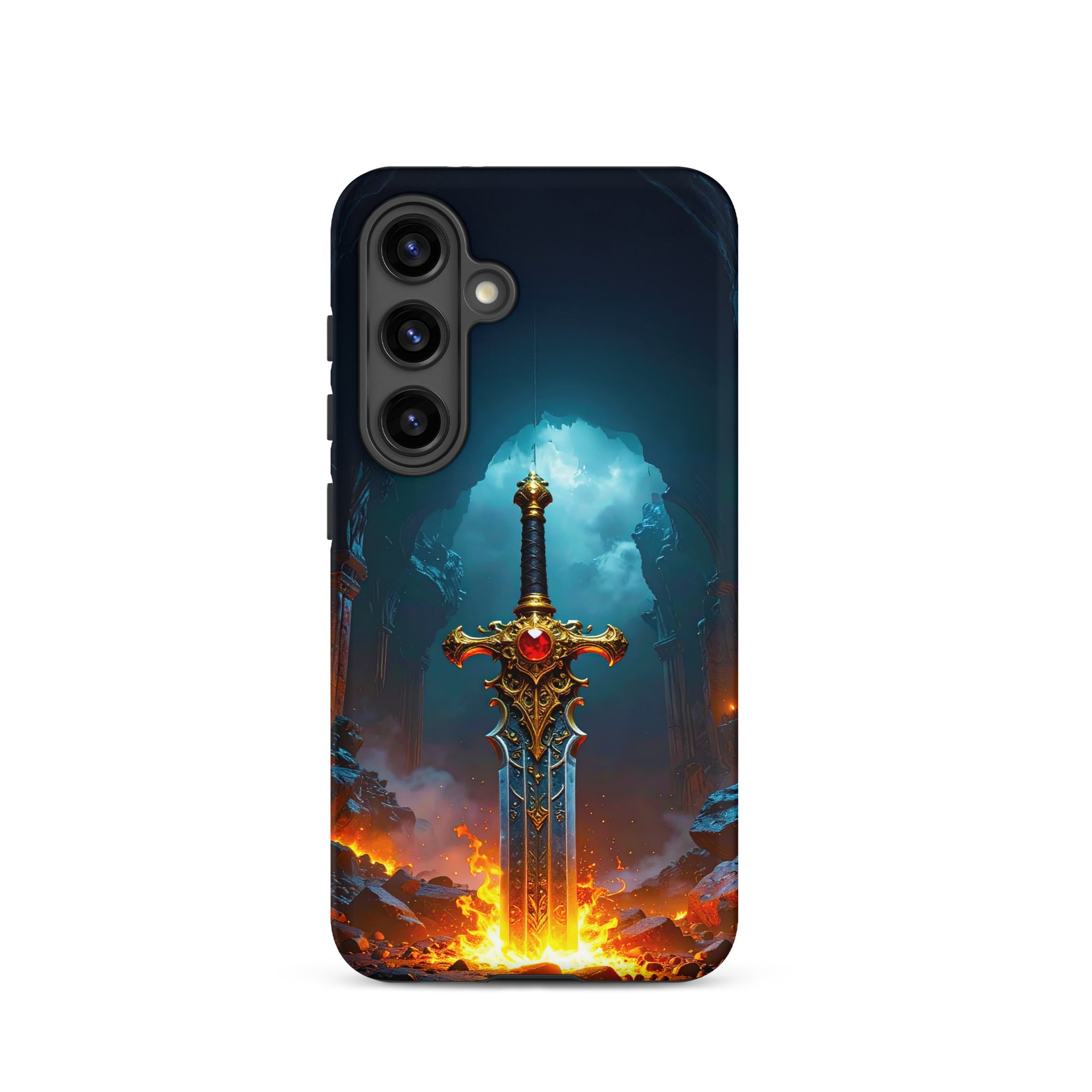 Carcasa Resistente para Samsung - Espada Flamígera Mística - CeluMovil