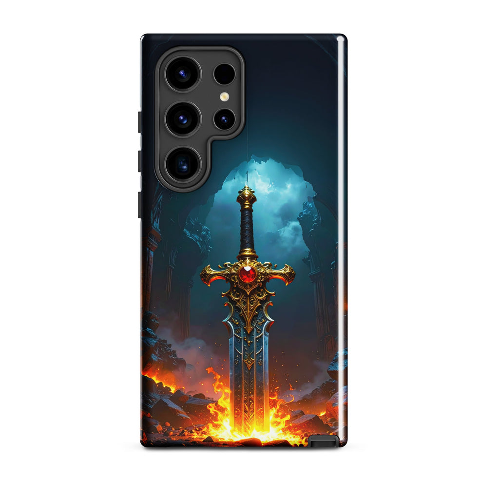 Carcasa Resistente para Samsung - Espada Flamígera Mística - CeluMovil
