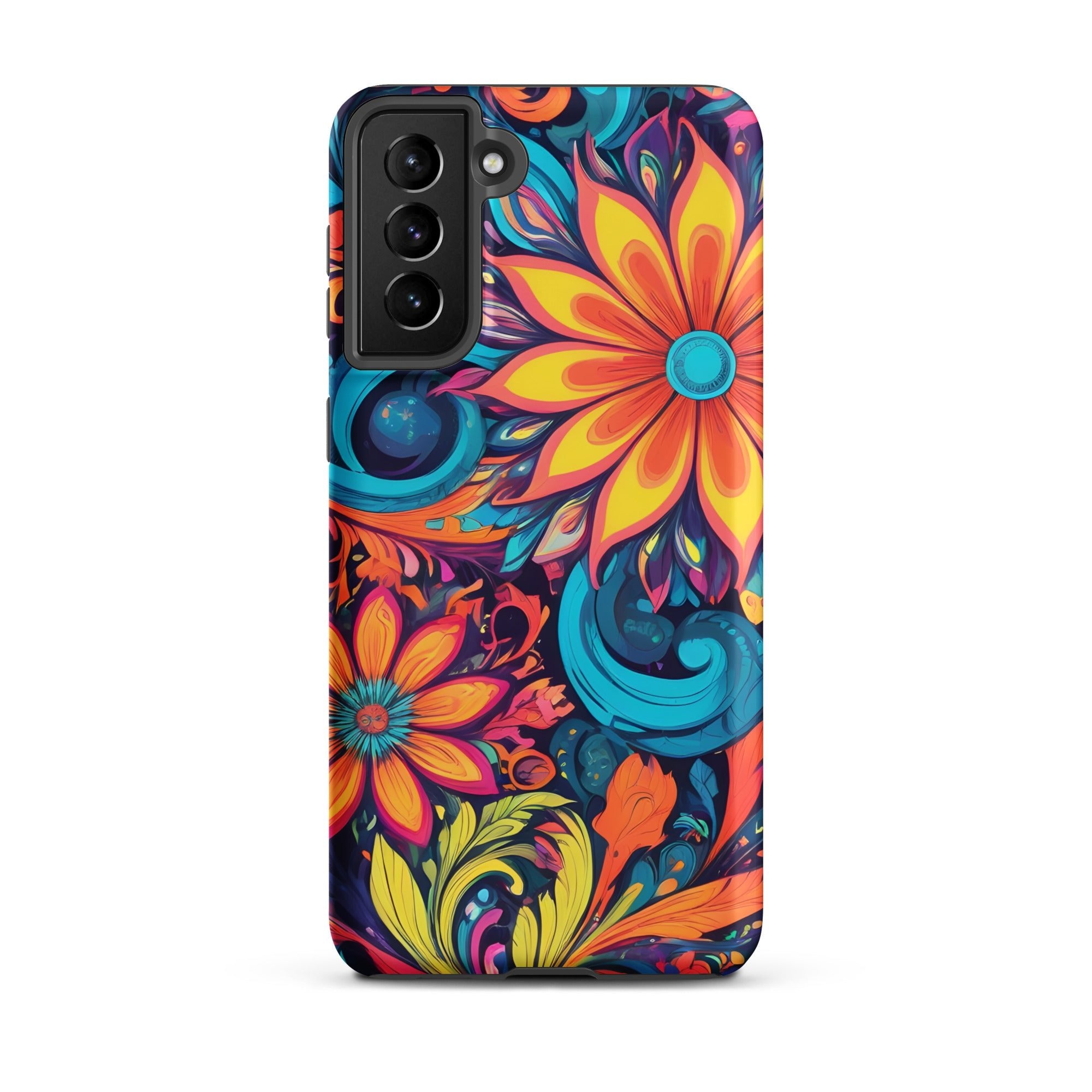 Carcasa resistente para Samsung - Flores Multi Color - CeluMovil