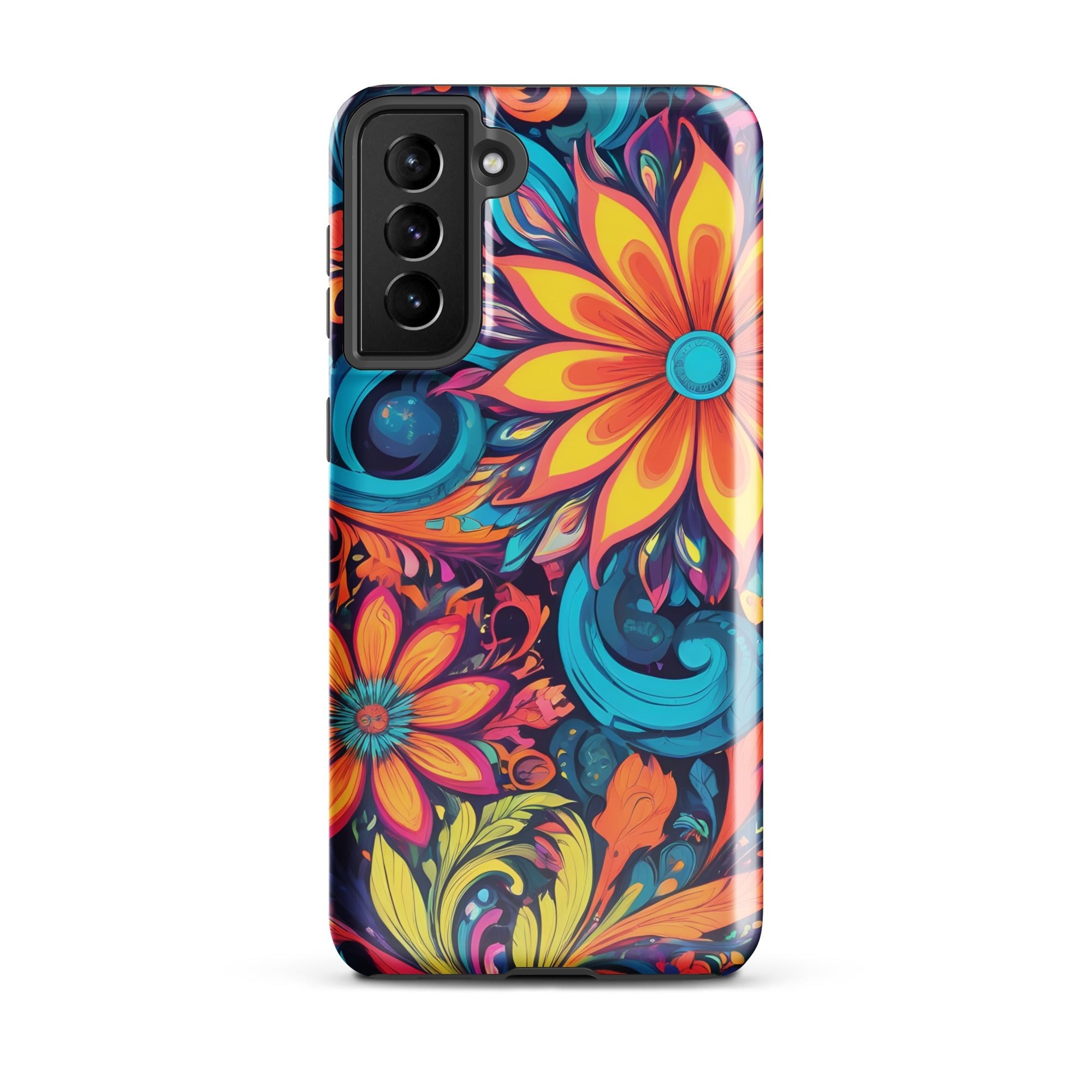 Carcasa resistente para Samsung - Flores Multi Color - CeluMovil