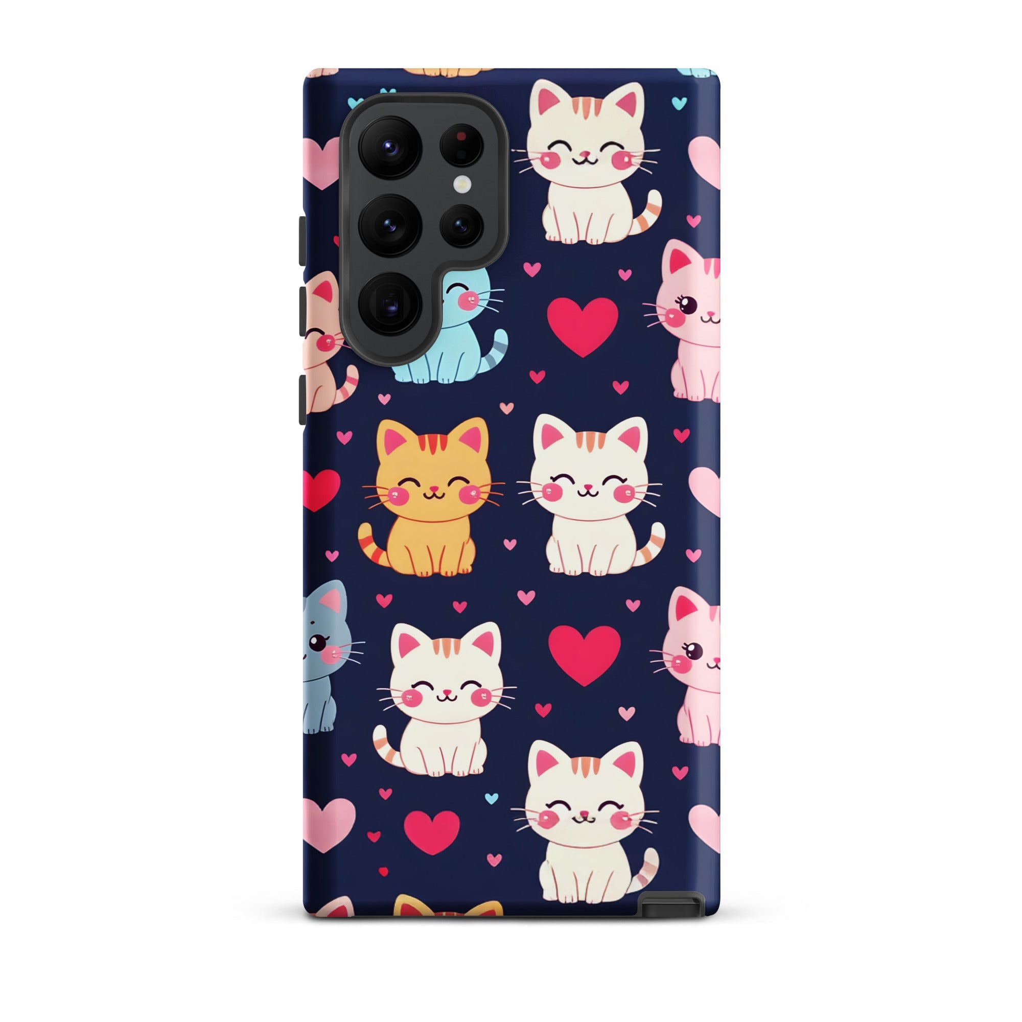 Carcasa resistente para Samsung - gatitos kawaii pastel, adorable gato de dibujos animados - CeluMovil