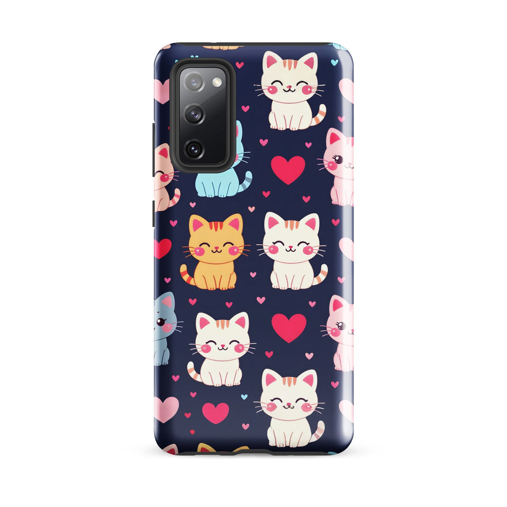 Carcasa resistente para Samsung - gatitos kawaii pastel, adorable gato de dibujos animados - CeluMovil