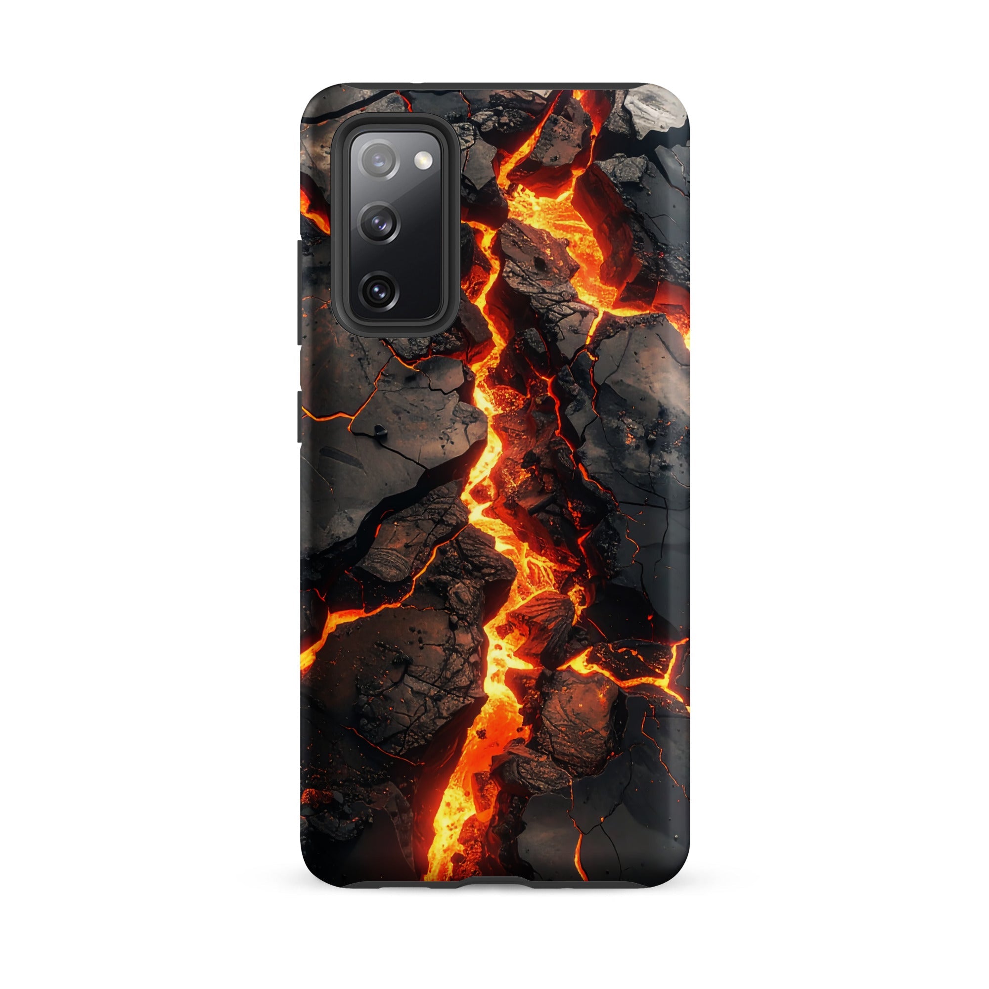 Carcasa resistente para Samsung – Molten Faultline con diseño de roca volcánica - CeluMovil