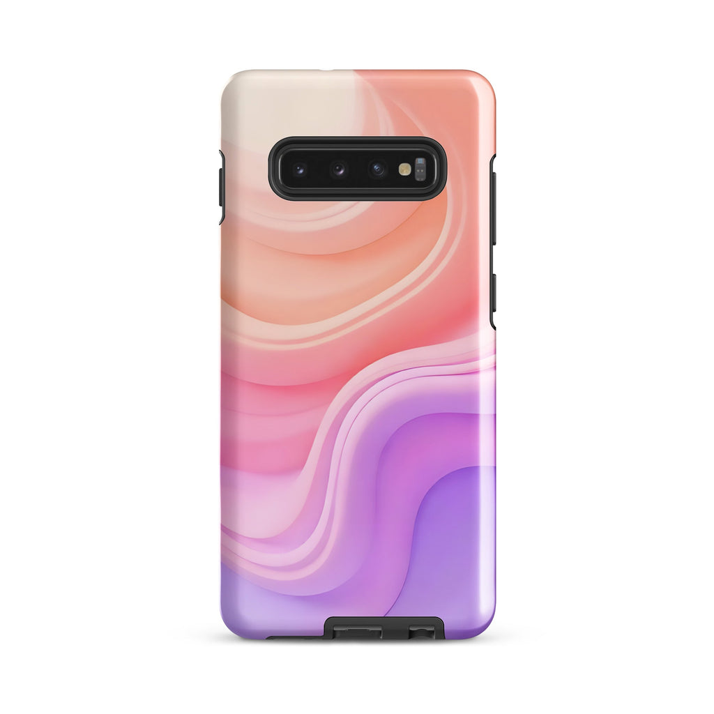 Carcasa resistente para Samsung - ondas pastel, diseño abstracto - CeluMovil