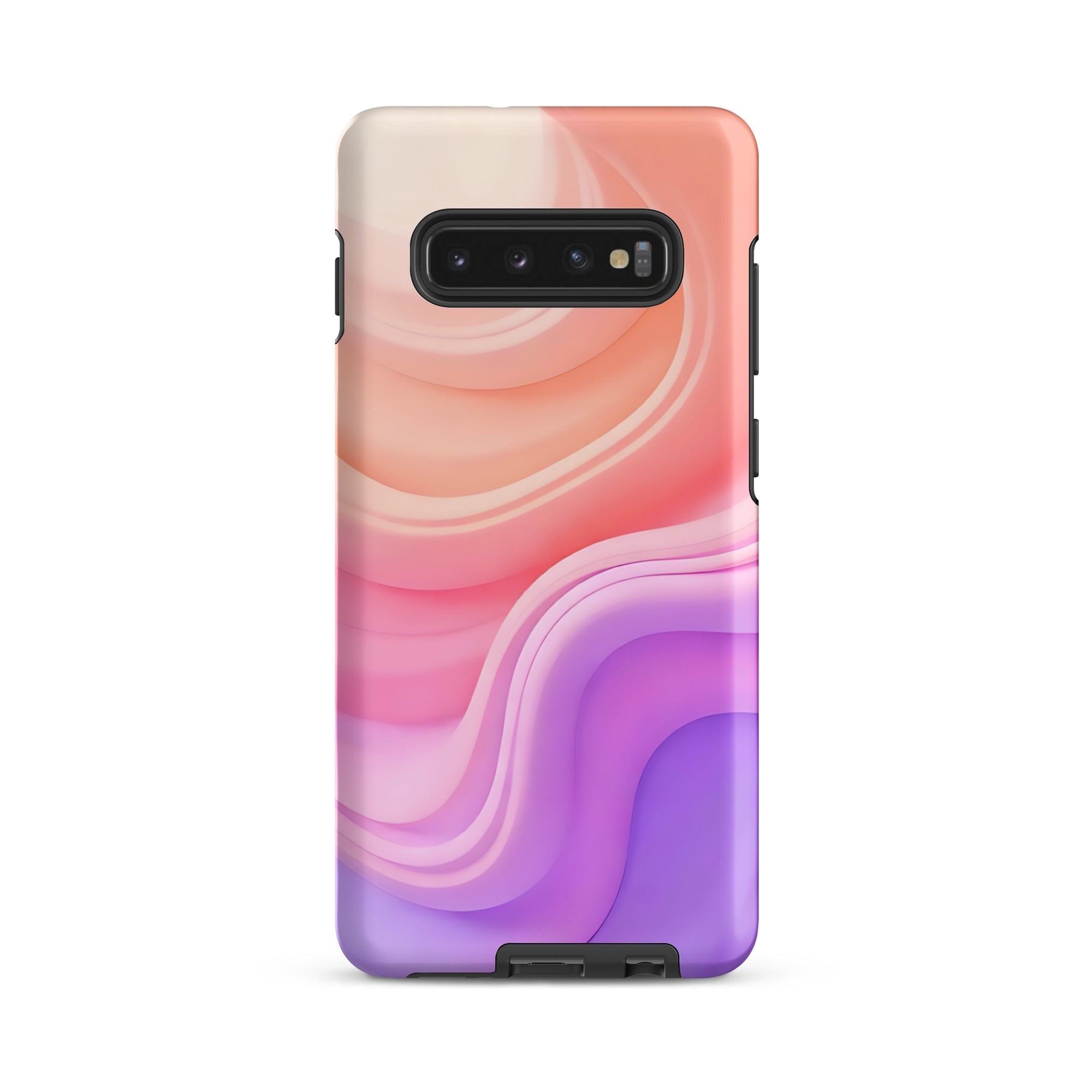 Carcasa resistente para Samsung - ondas pastel, diseño abstracto - CeluMovil