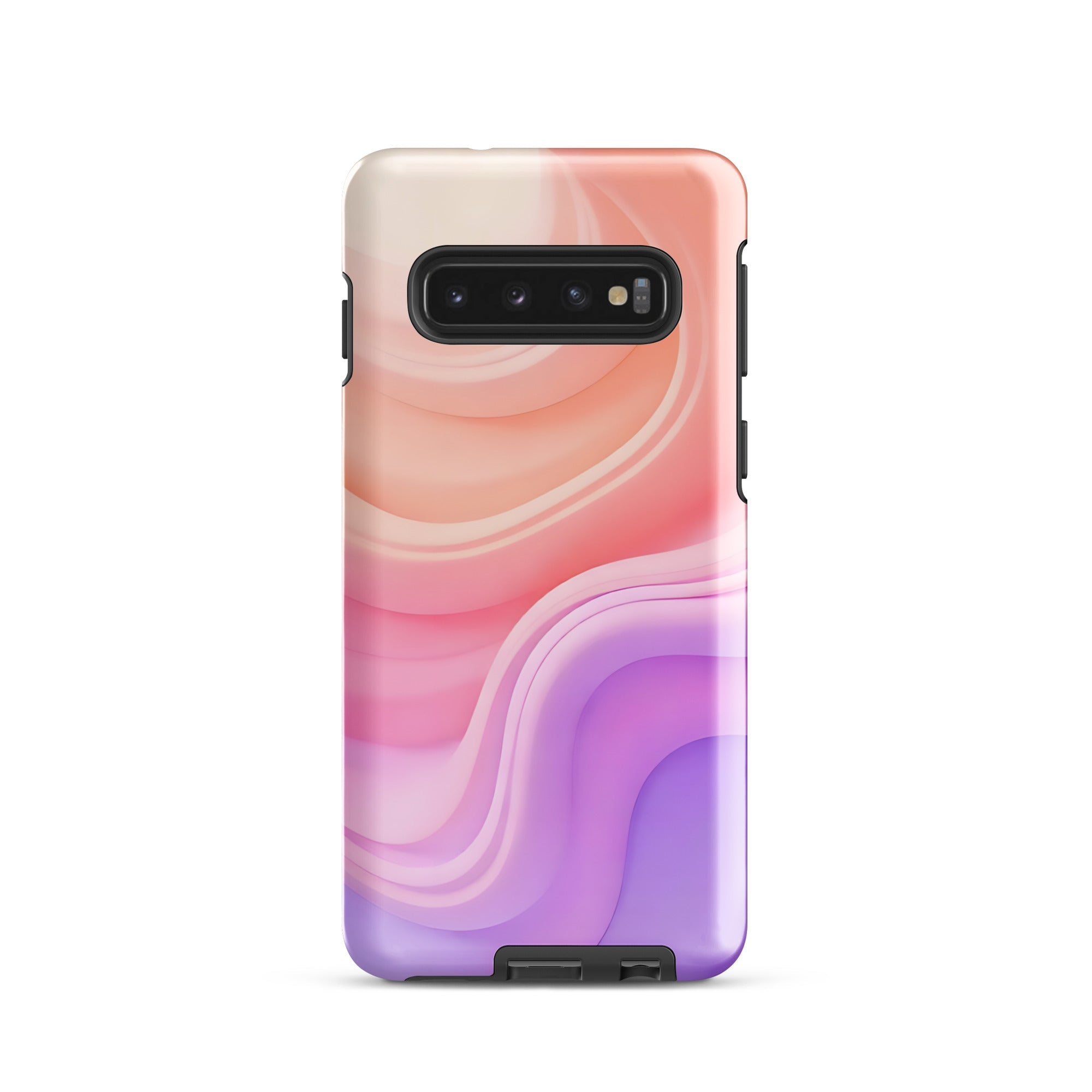 Carcasa resistente para Samsung - ondas pastel, diseño abstracto - CeluMovil