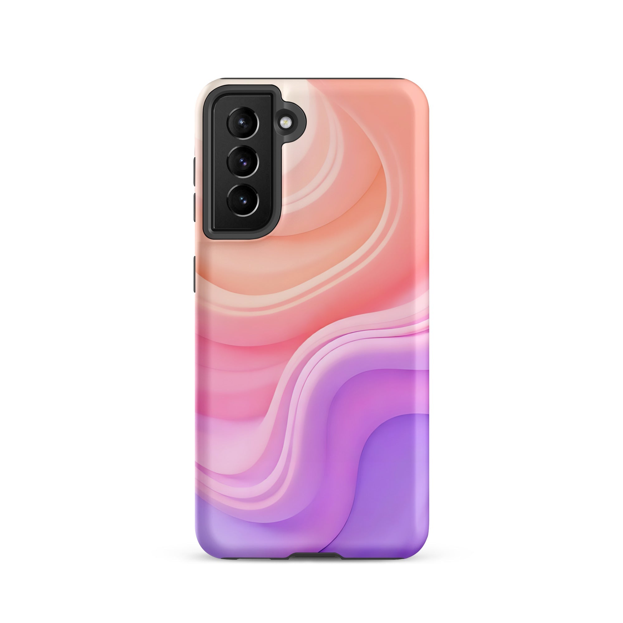 Carcasa resistente para Samsung - ondas pastel, diseño abstracto - CeluMovil