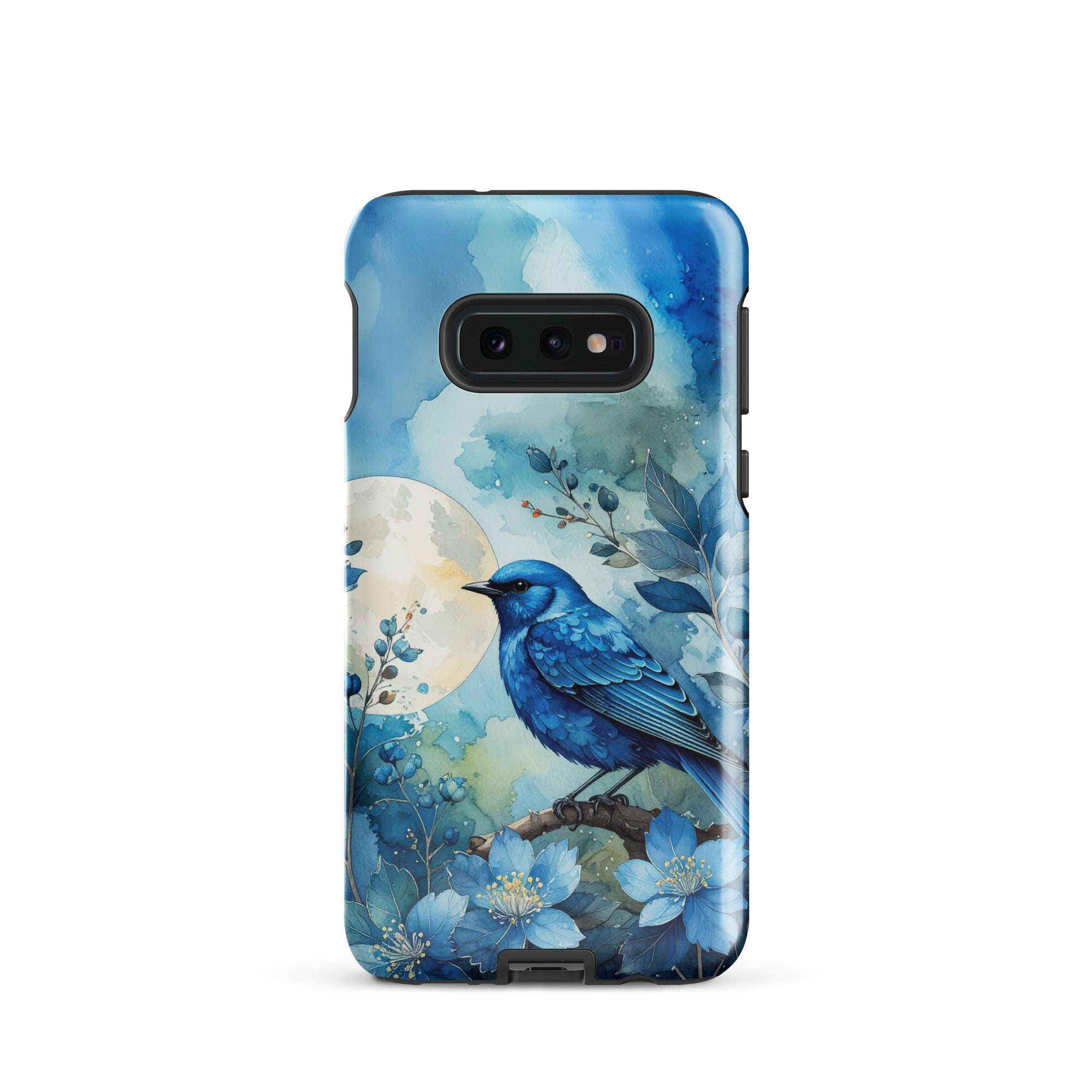 Carcasa resistente para Samsung – Pájaro Azul Crepuscular - CeluMovil