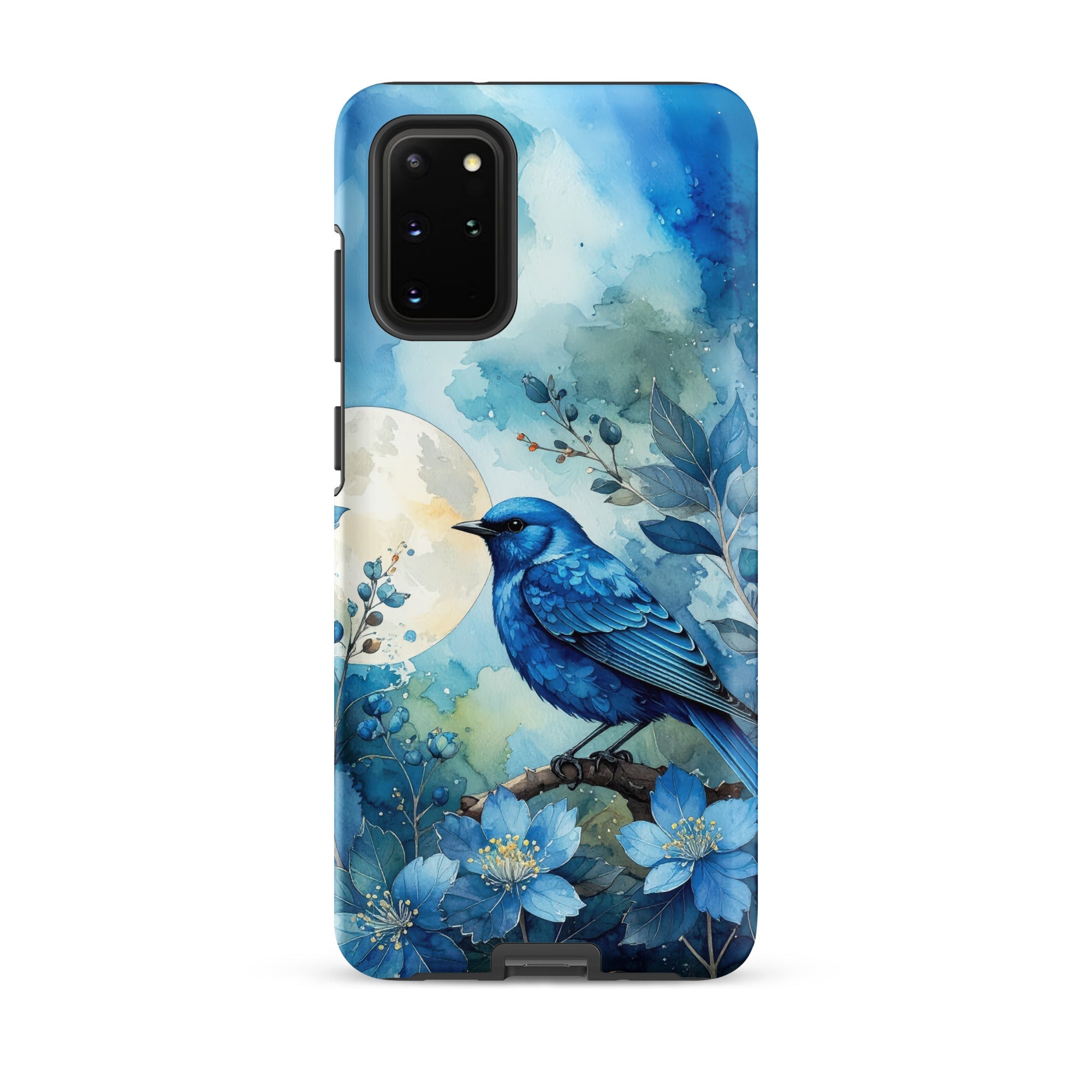 Carcasa resistente para Samsung – Pájaro Azul Crepuscular - CeluMovil