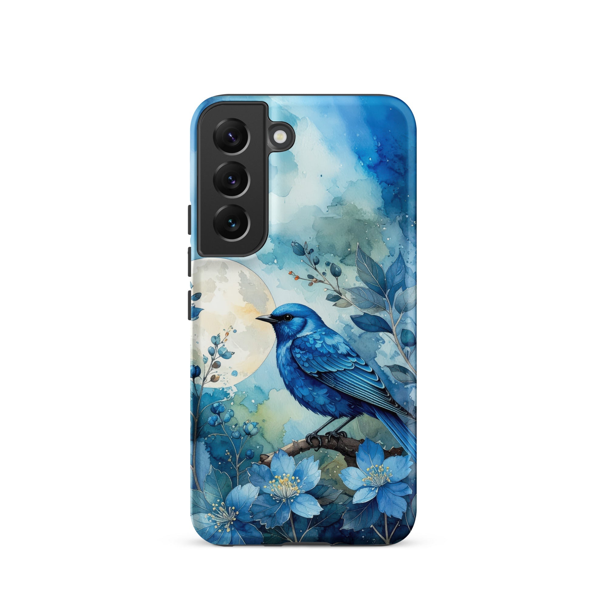 Carcasa resistente para Samsung – Pájaro Azul Crepuscular - CeluMovil