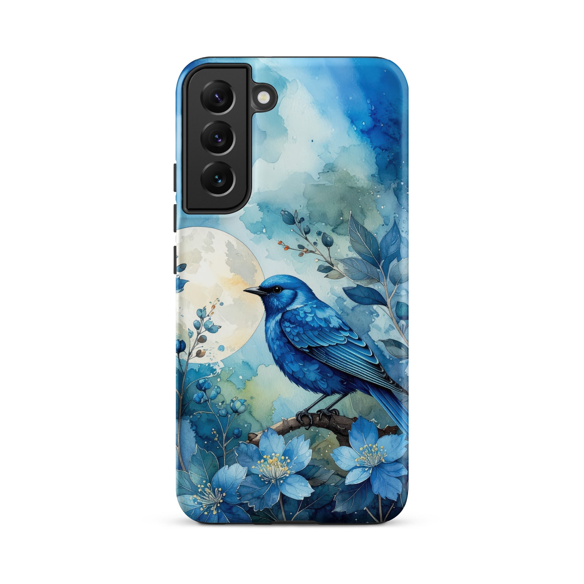 Carcasa resistente para Samsung – Pájaro Azul Crepuscular - CeluMovil