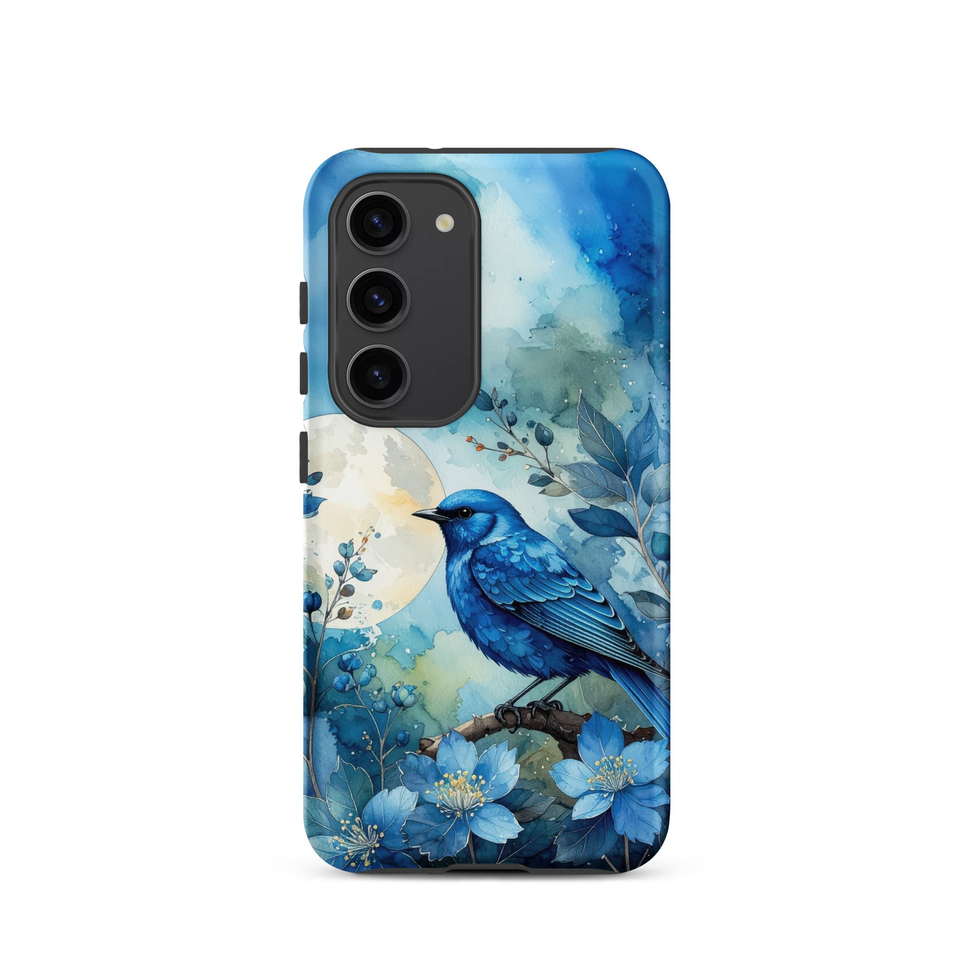 Carcasa resistente para Samsung – Pájaro Azul Crepuscular - CeluMovil