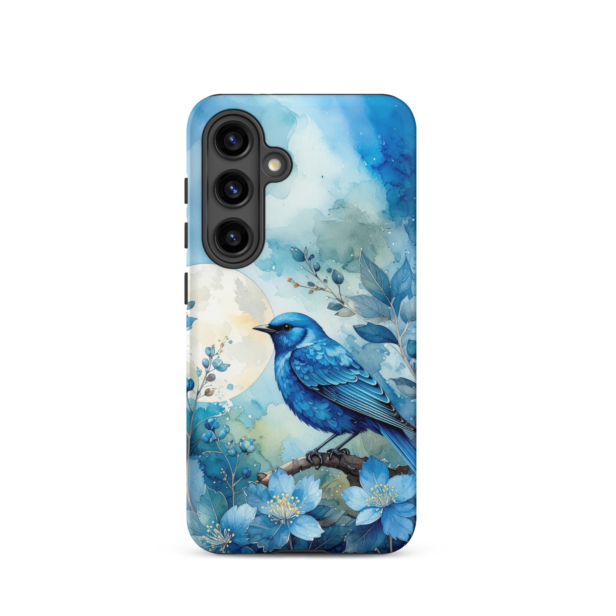 Carcasa resistente para Samsung – Pájaro Azul Crepuscular - CeluMovil