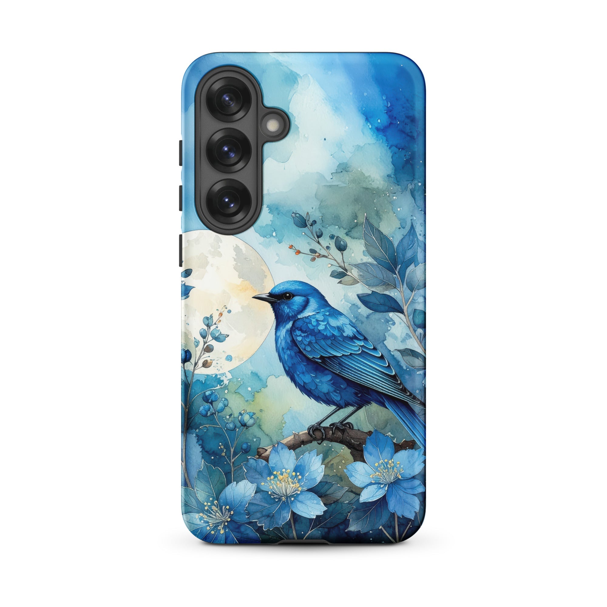 Carcasa resistente para Samsung – Pájaro Azul Crepuscular - CeluMovil