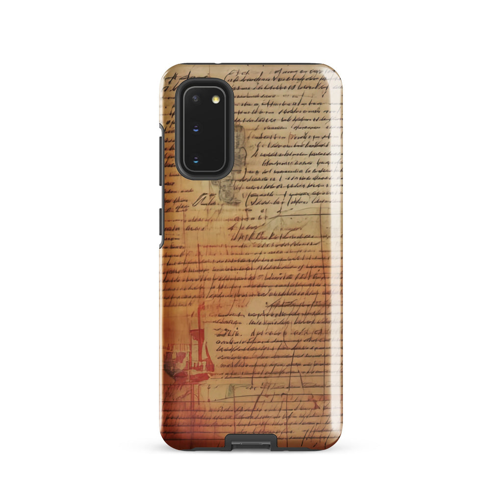 Carcasa Resistente para Samsung - Pergamino de Manuscrito Antiguo - CeluMovil