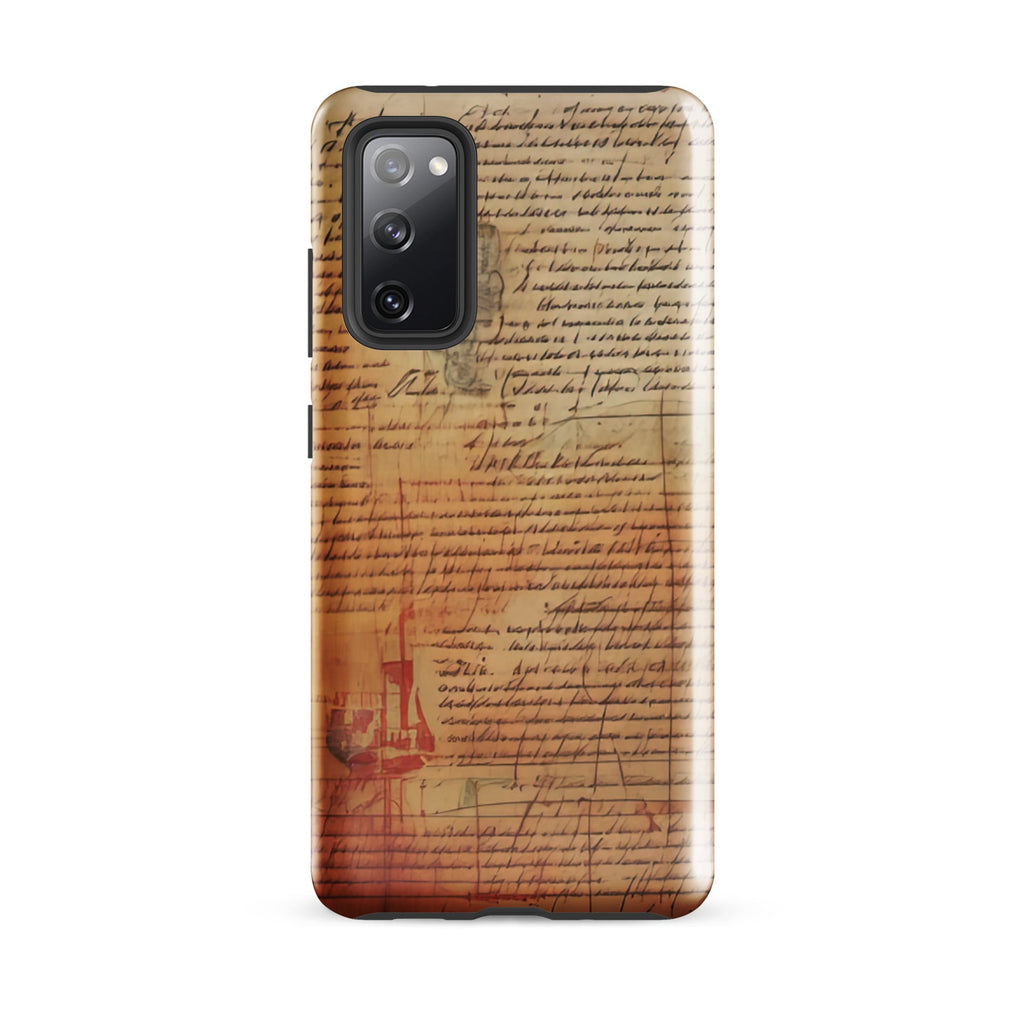 Carcasa Resistente para Samsung - Pergamino de Manuscrito Antiguo - CeluMovil
